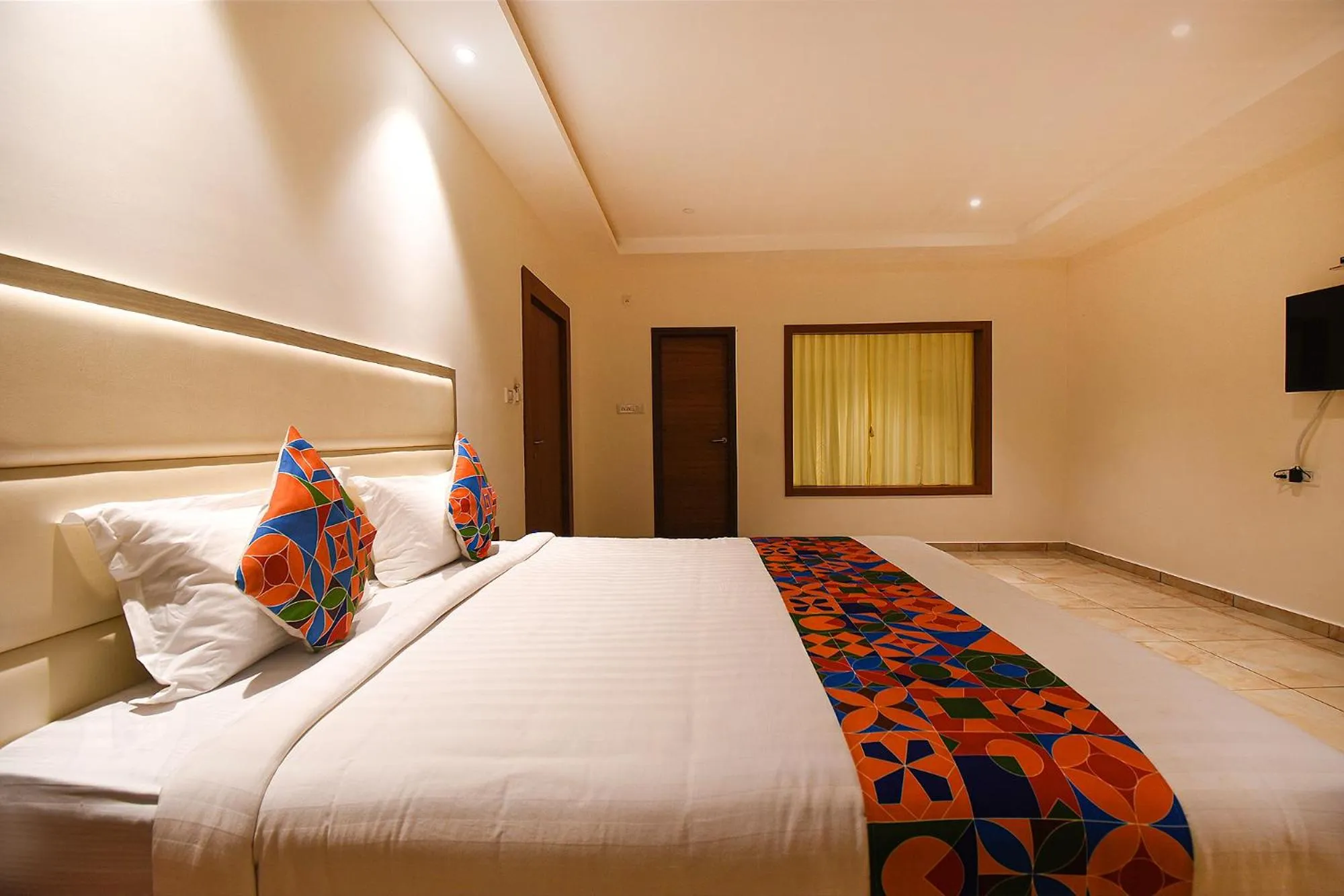 Bedroom, Bed in FabHotel High Rise - Marathalli