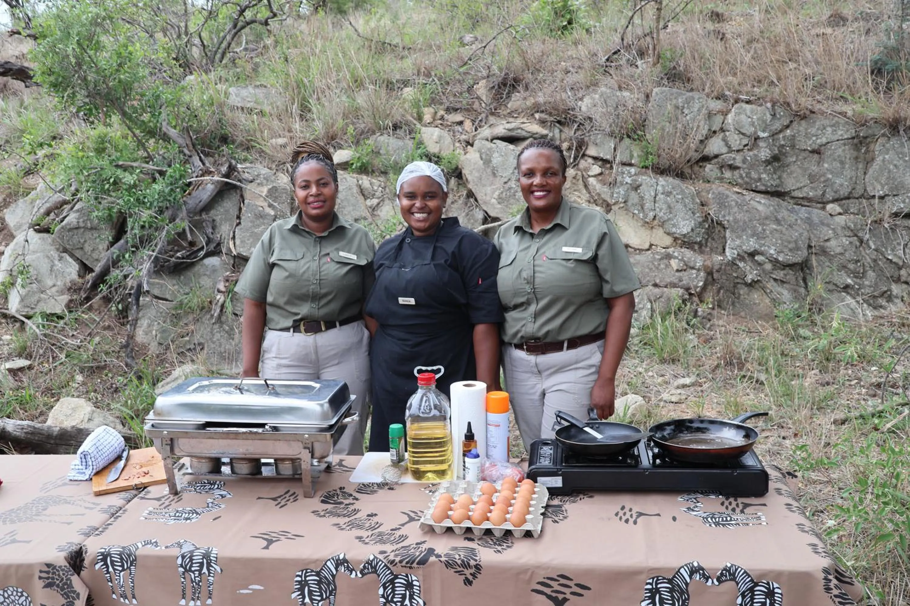 Breakfast in Masodini Game Lodge