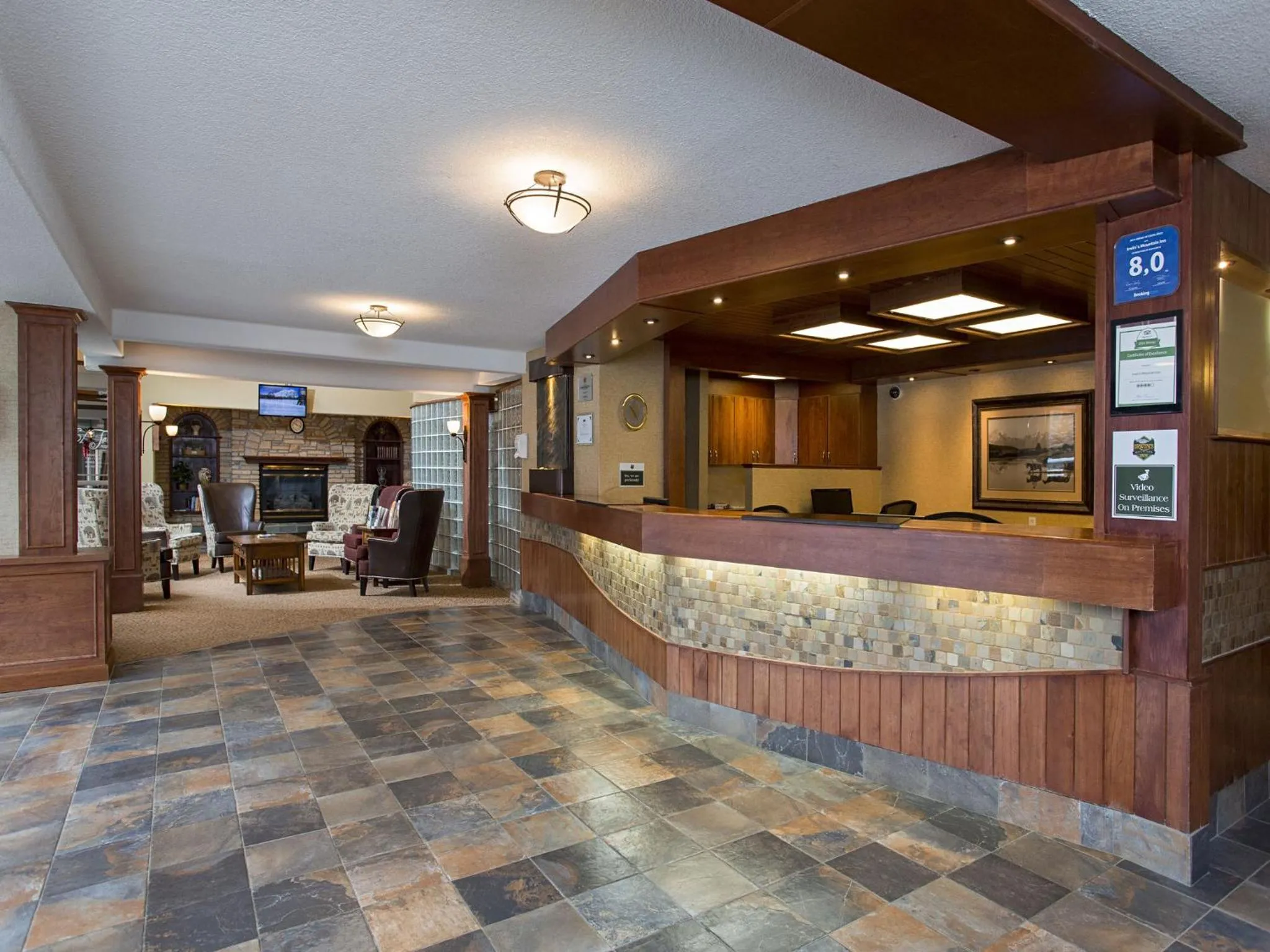 Lobby or reception in Irwin's Mountain Inn