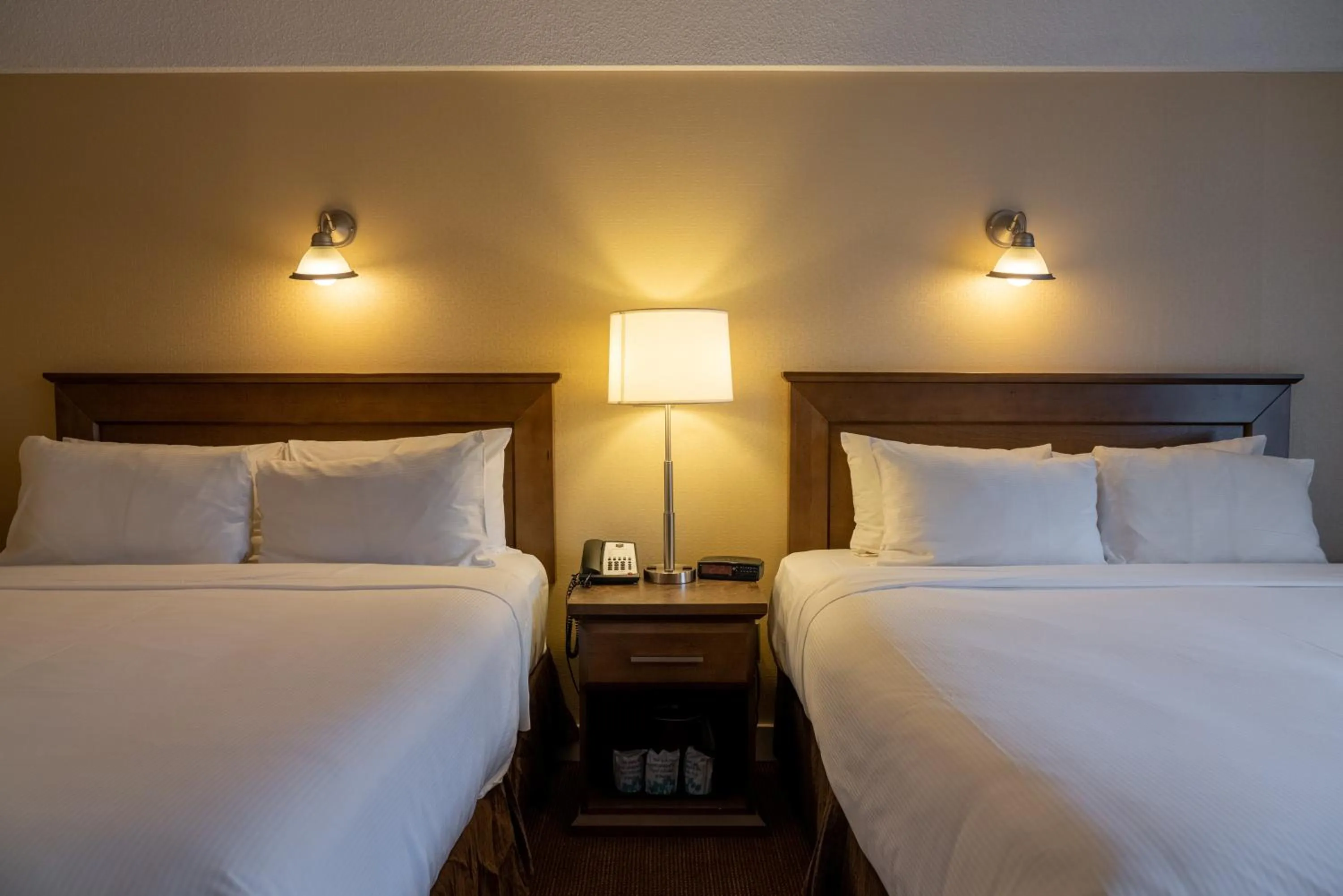 Bed in Irwin's Mountain Inn