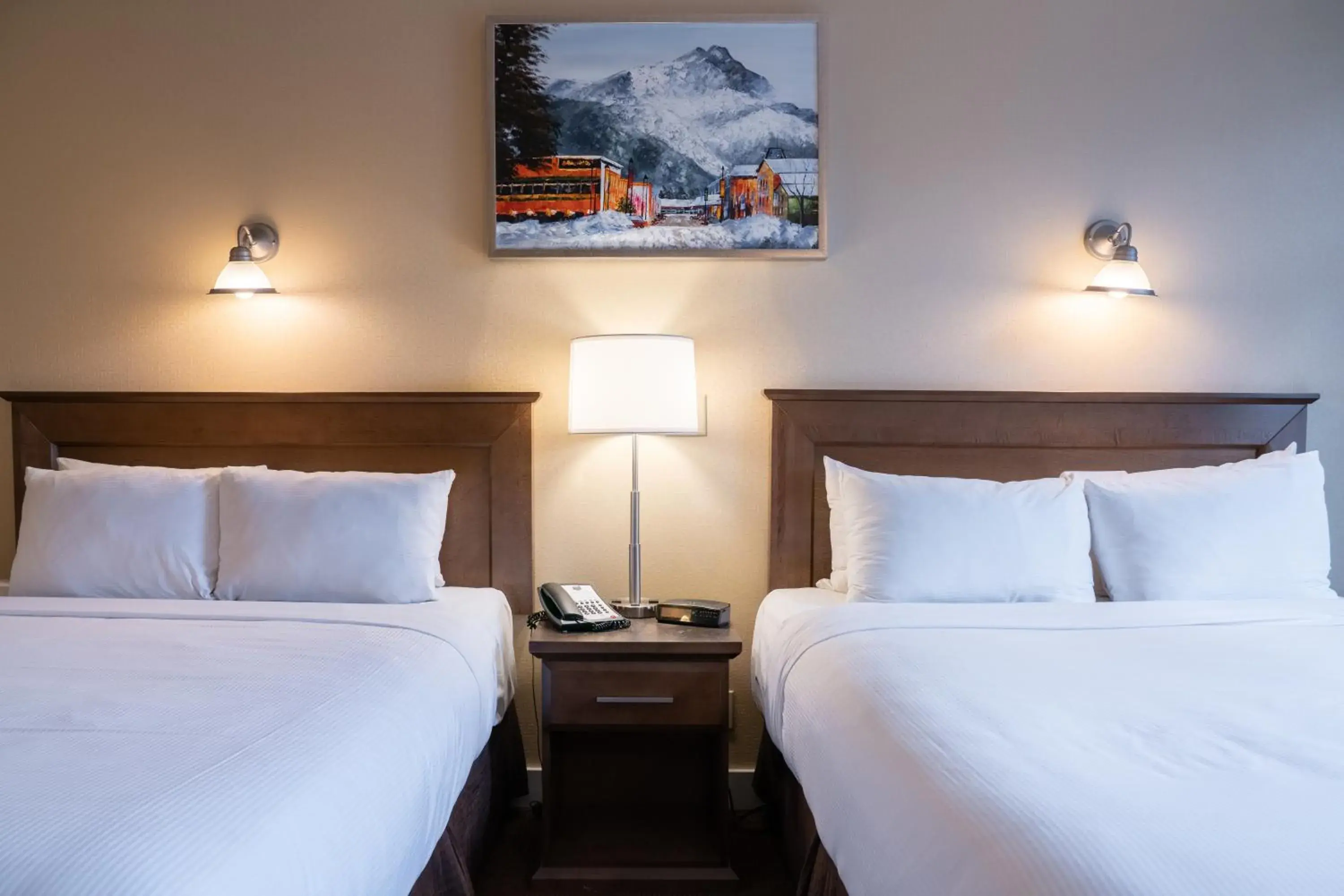 Bed in Irwin's Mountain Inn Bed in Irwin's Mountain Inn