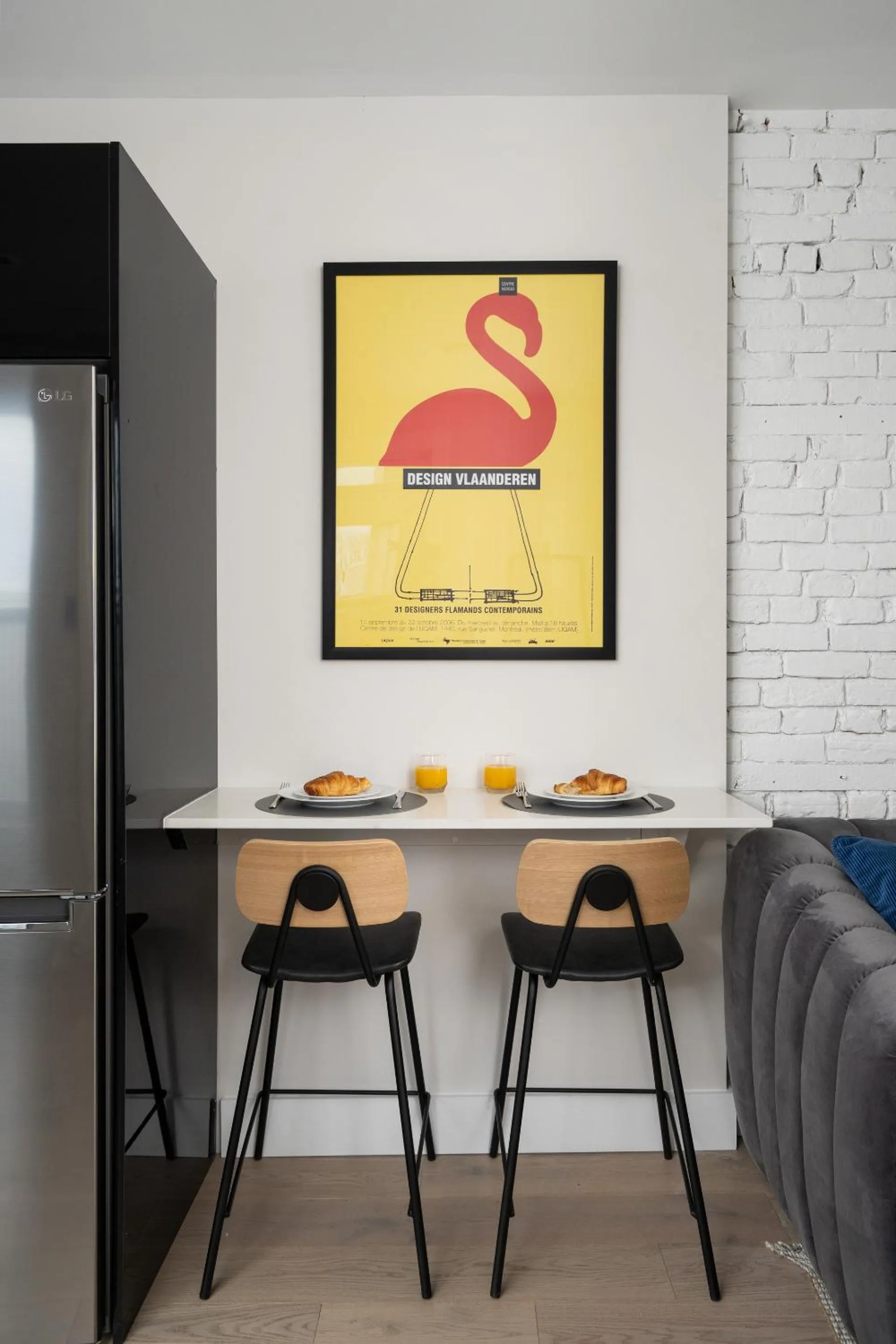 Dining area in François-Denis Apartments