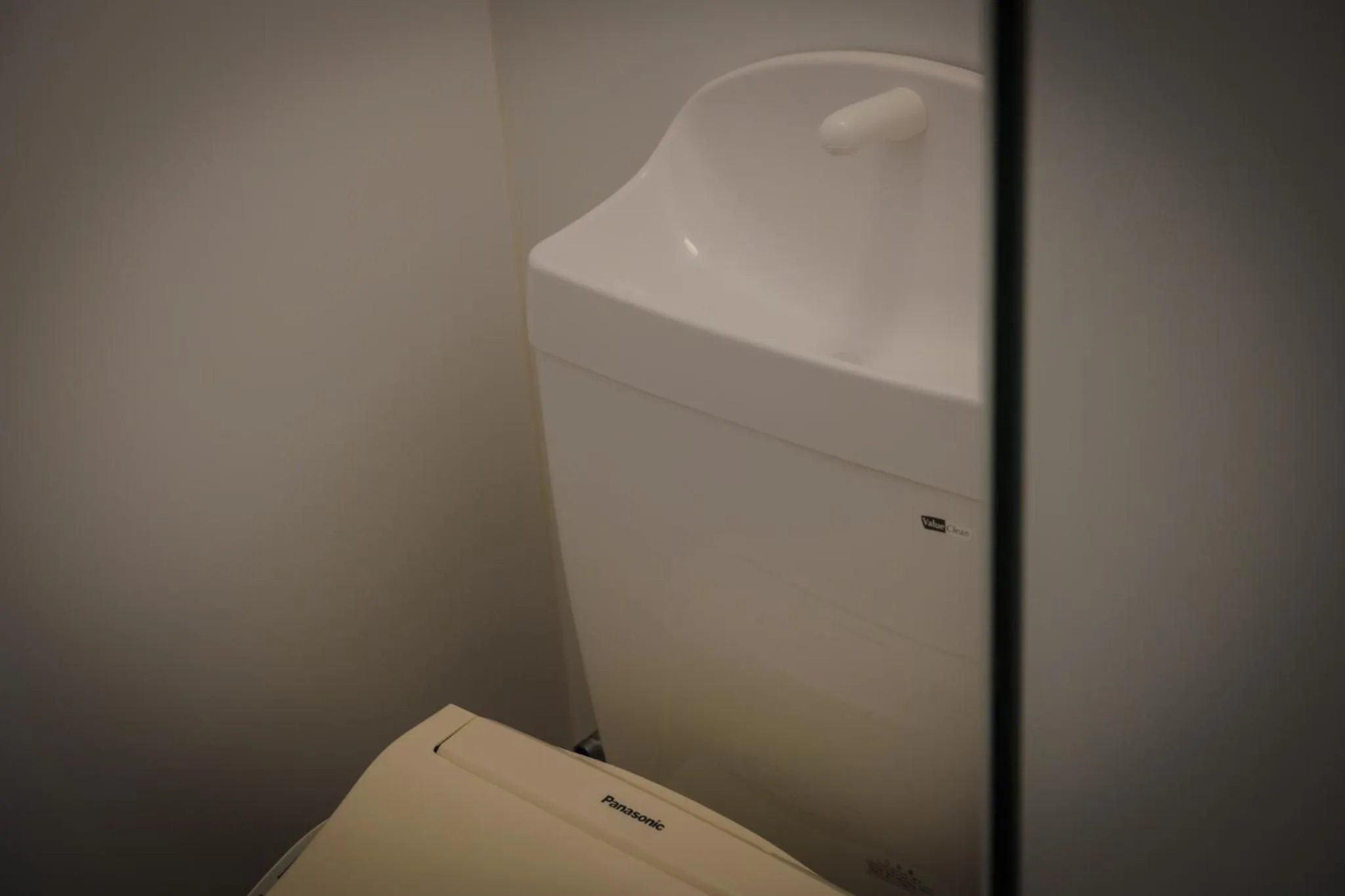 Toilet in Blue Entrance