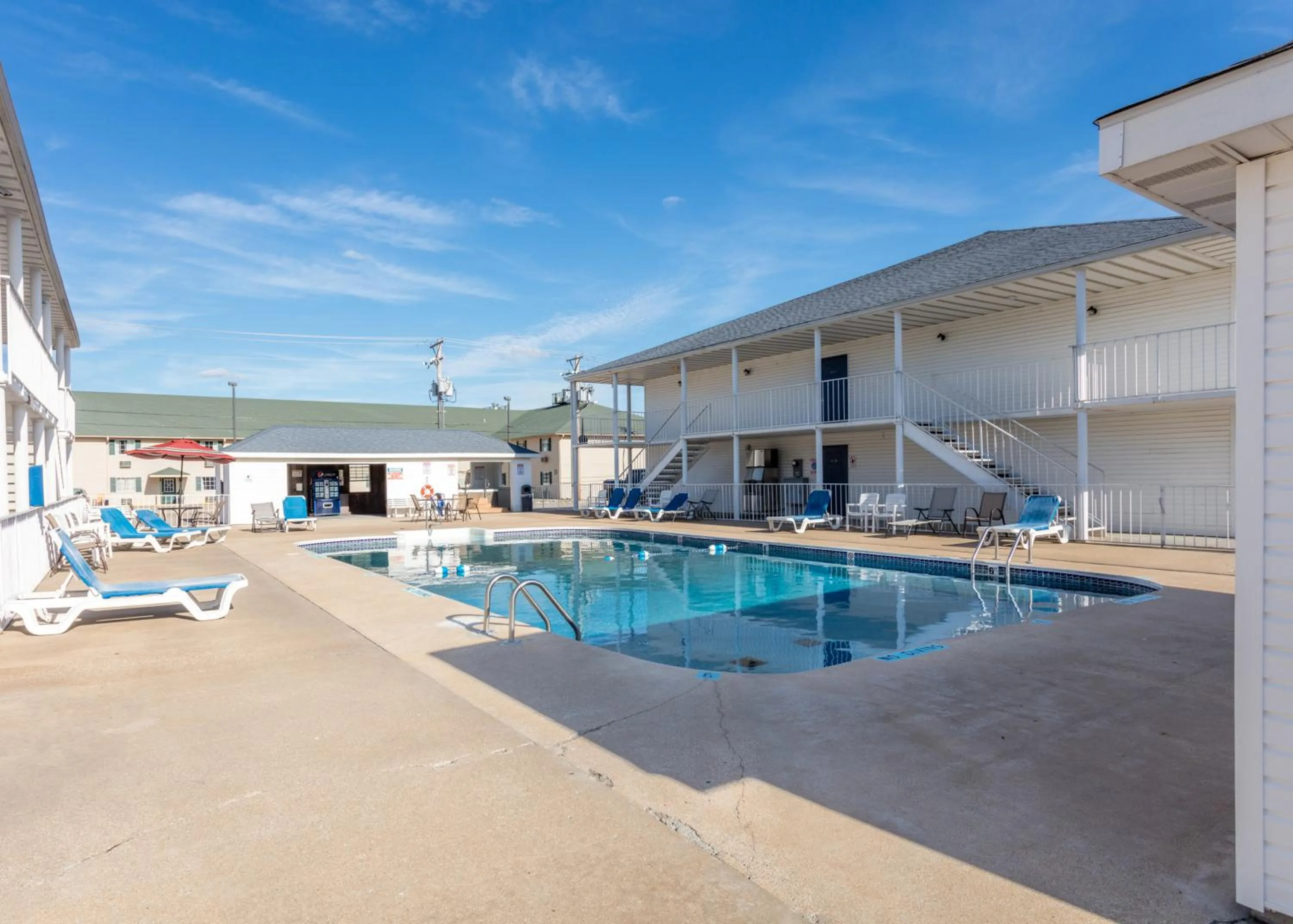 Swimming pool in Angel Inn Near IMAX, a Travelodge by Wyndham