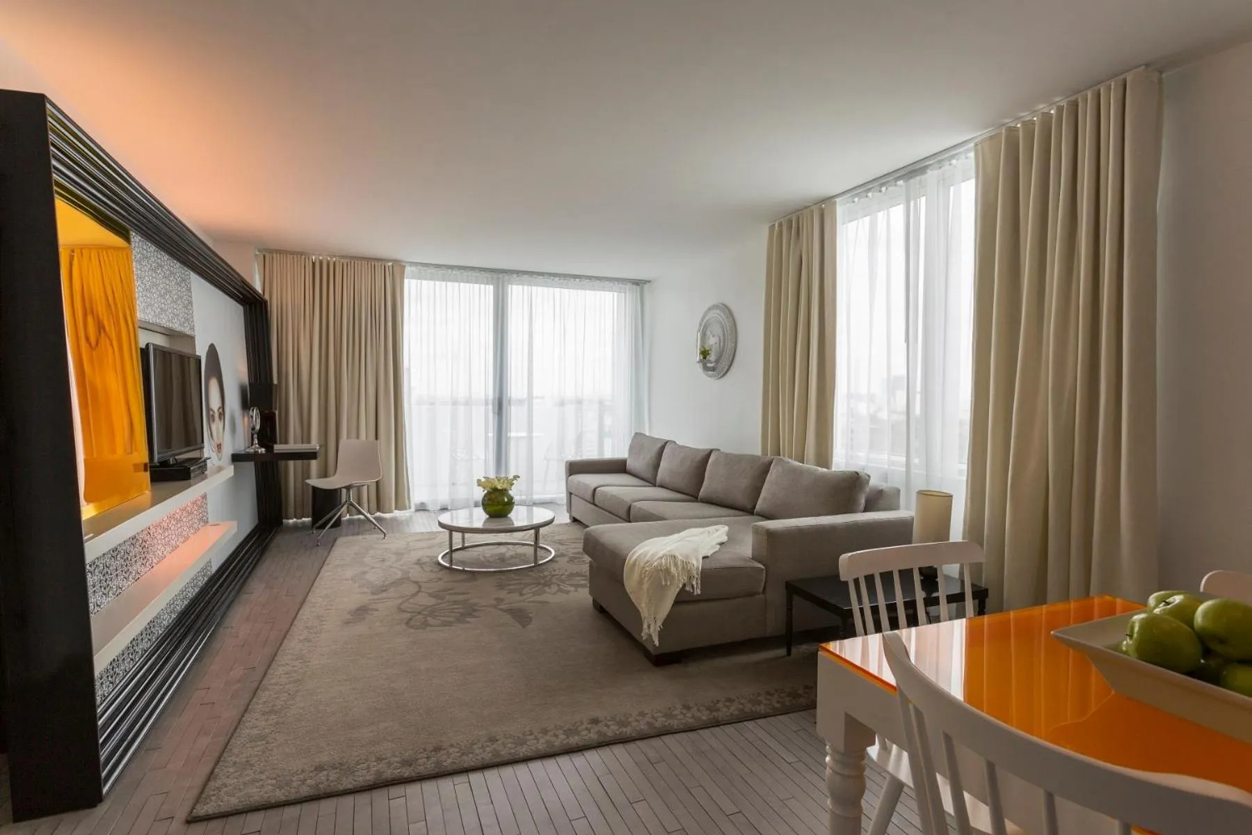 Living room in Mondrian South Beach