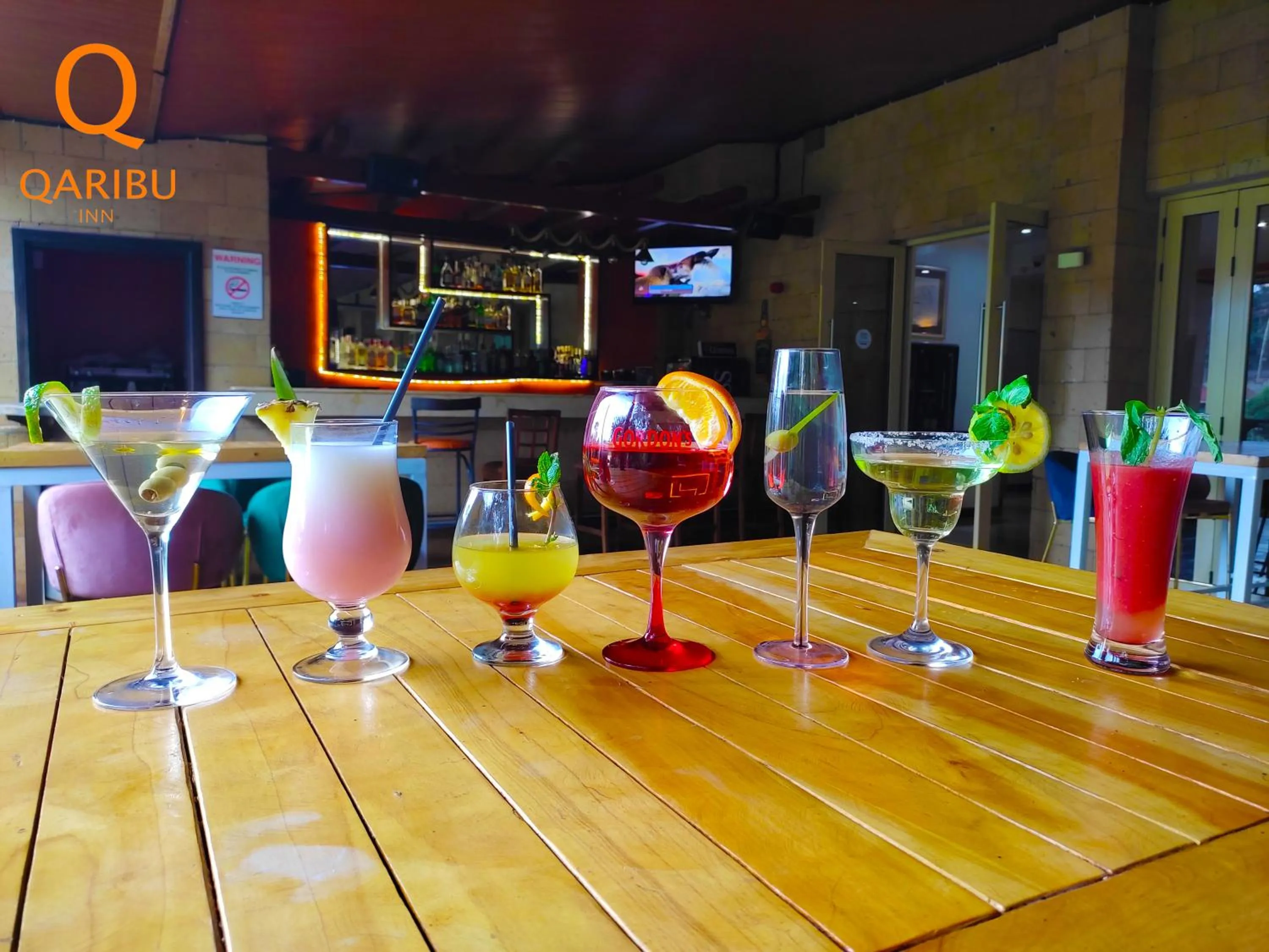 Communal lounge/ TV room in Qaribu Inn Boutique Hotel Nairobi