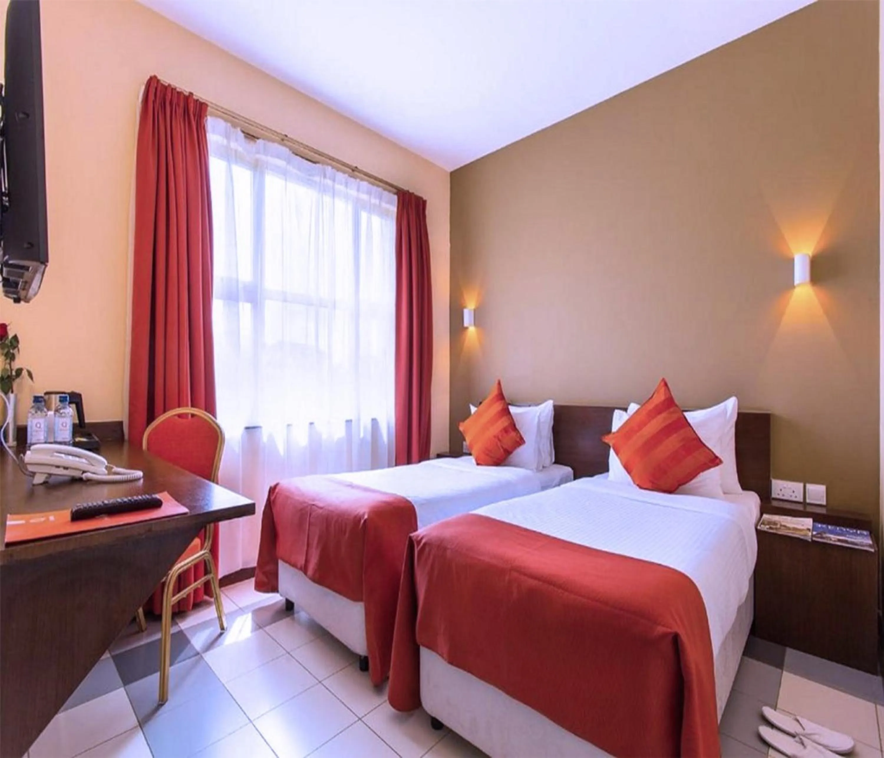 Bed in Qaribu Inn Boutique Hotel Nairobi