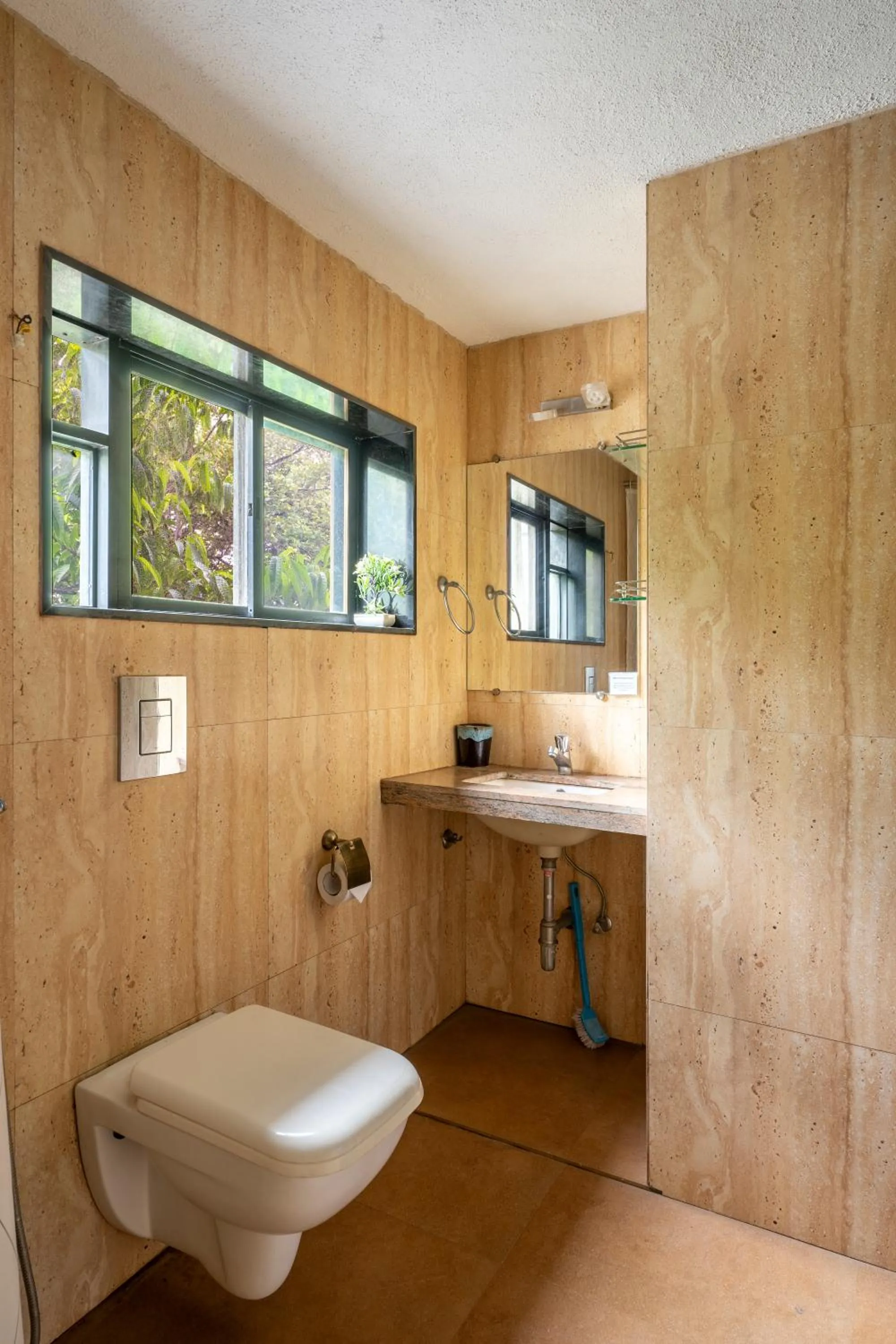 Shower in SaffronStays Le Soil, Igatpuri - pet-friendly villa with viewing deck for panoramic views