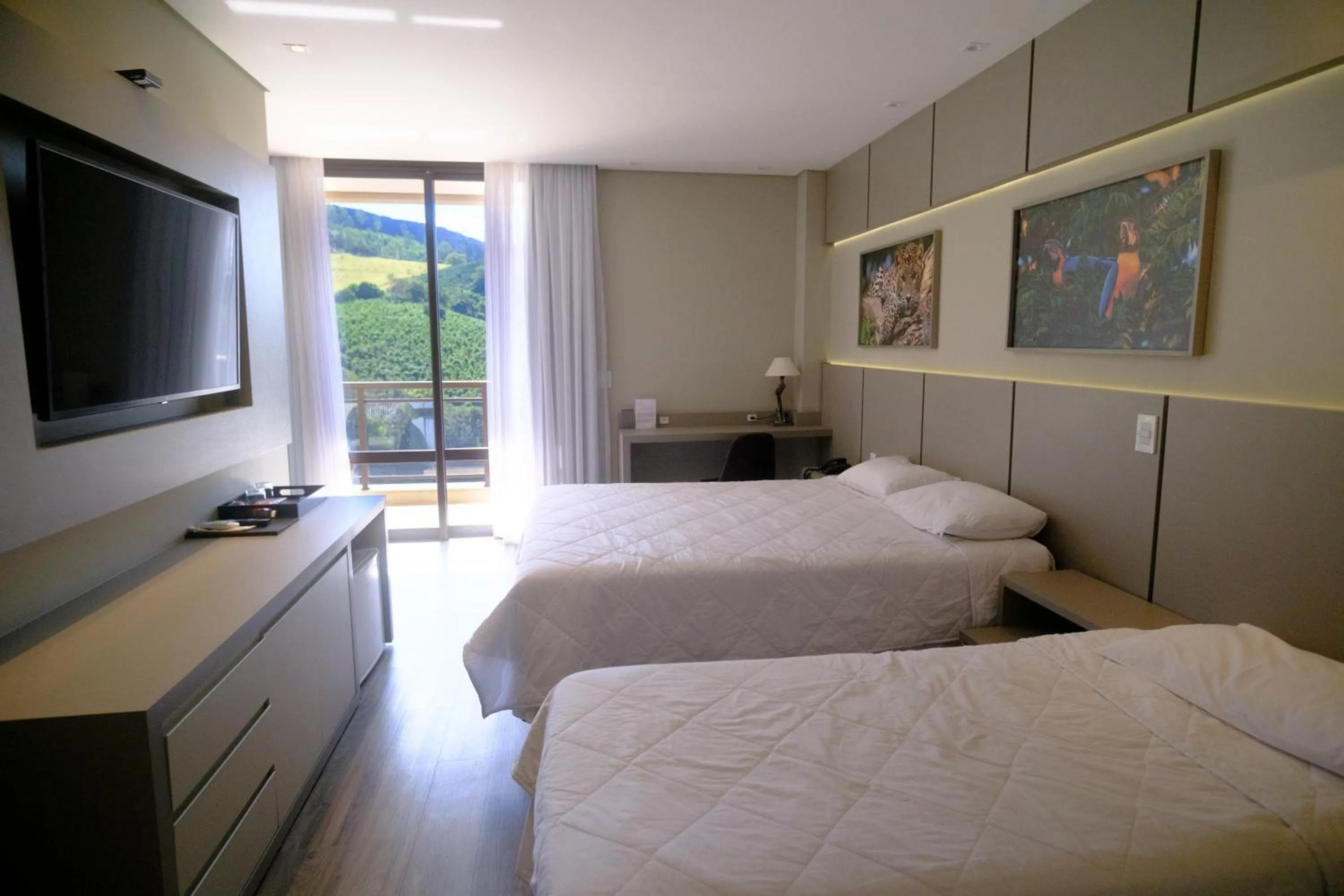 Bed in Hotel Chalés Capitanias