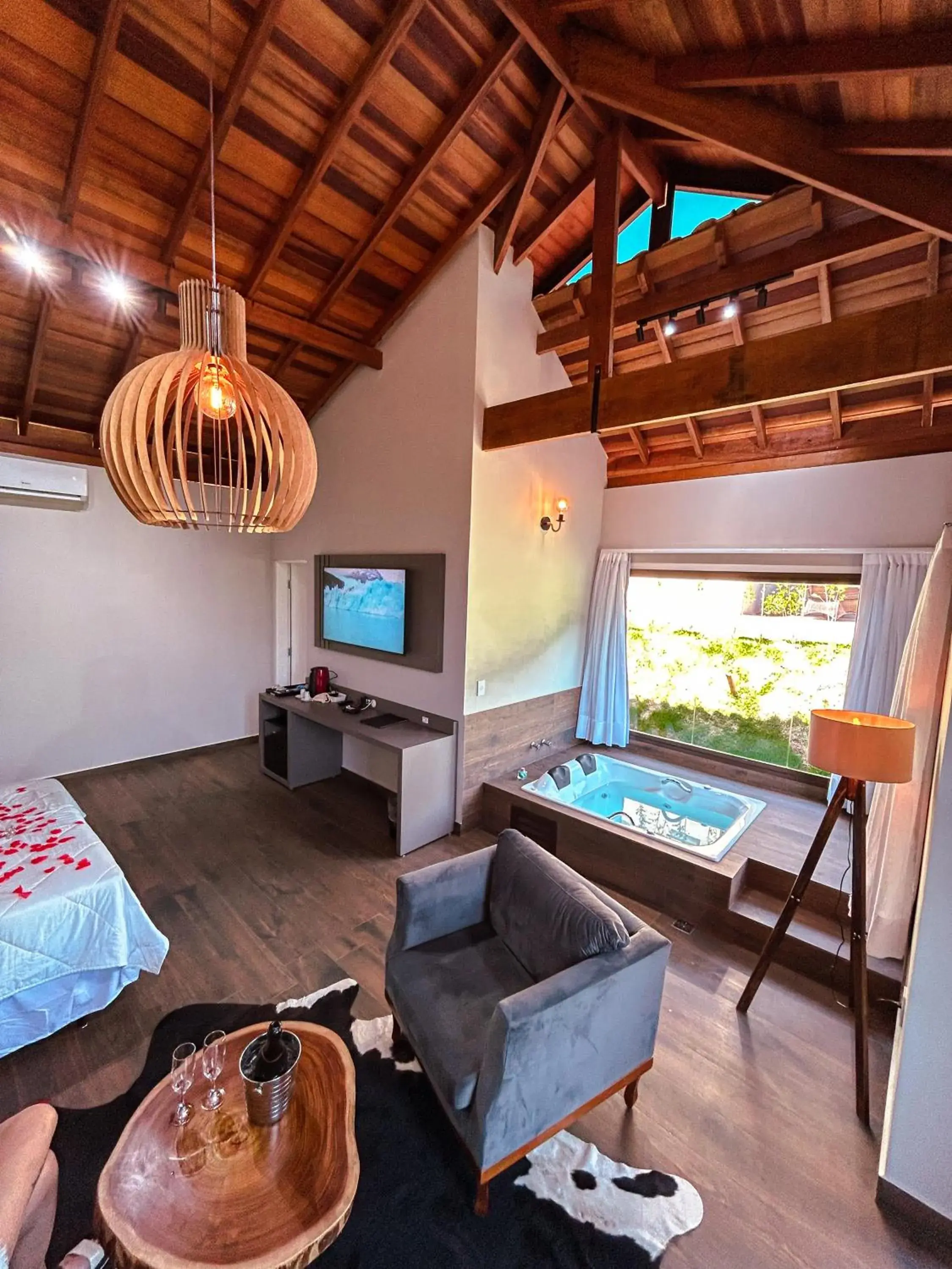 Queen Room with Spa Bath in Hotel Chalés Capitanias Queen Room with Spa Bath in Hotel Chalés Capitanias