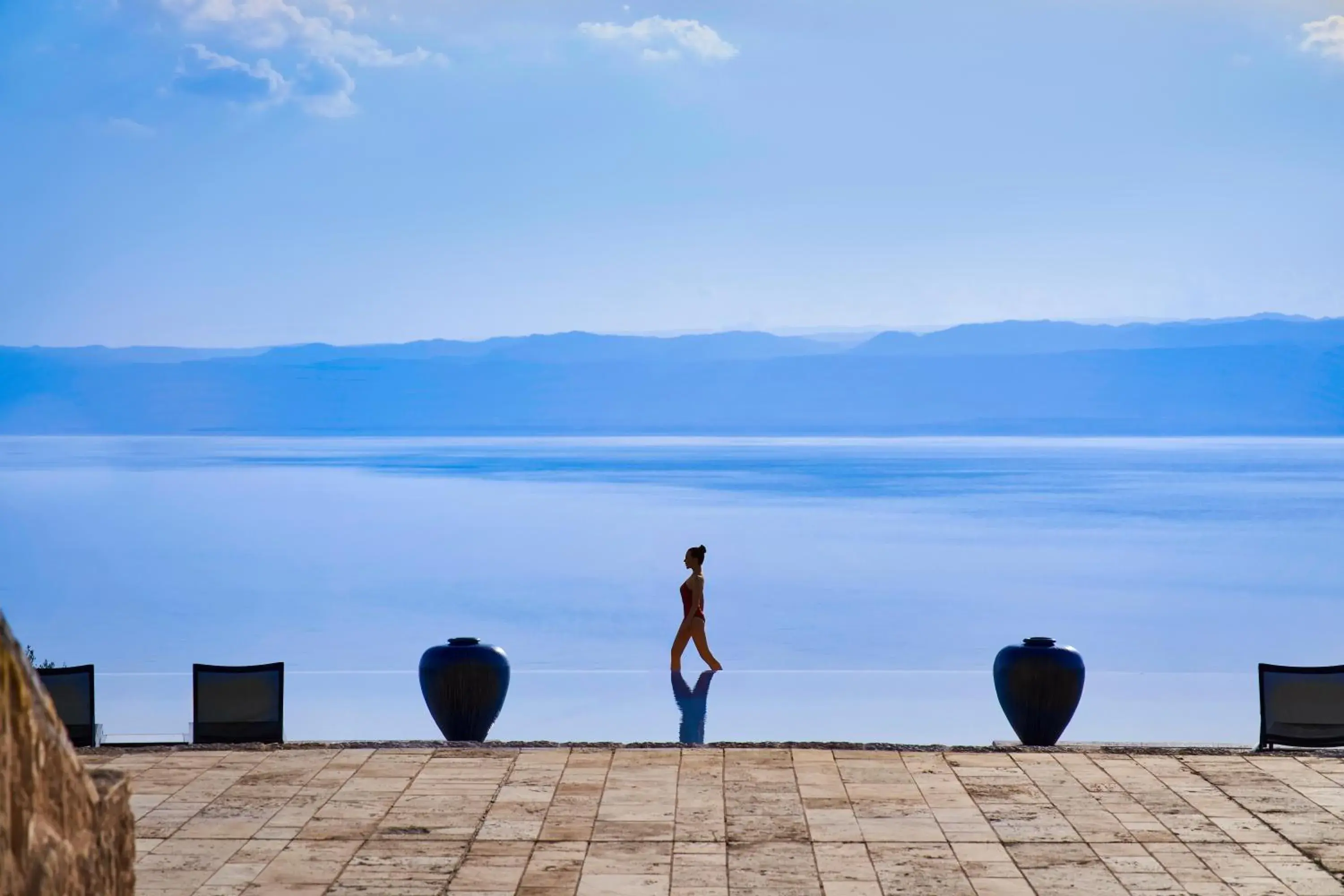 Sea view in Mövenpick Resort & Spa Dead Sea Sea view in Mövenpick Resort & Spa Dead Sea
