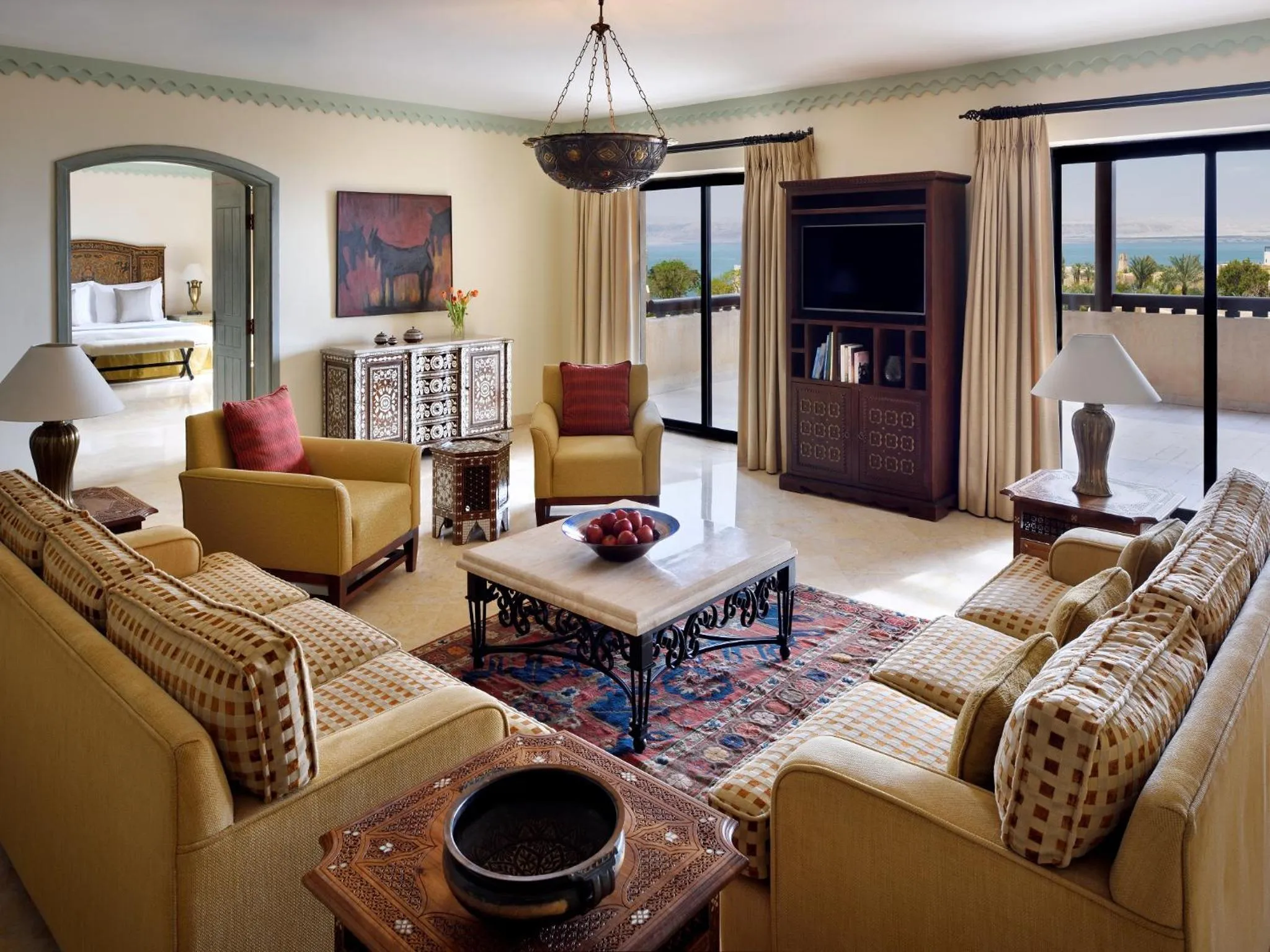 Living room in Mövenpick Resort & Spa Dead Sea