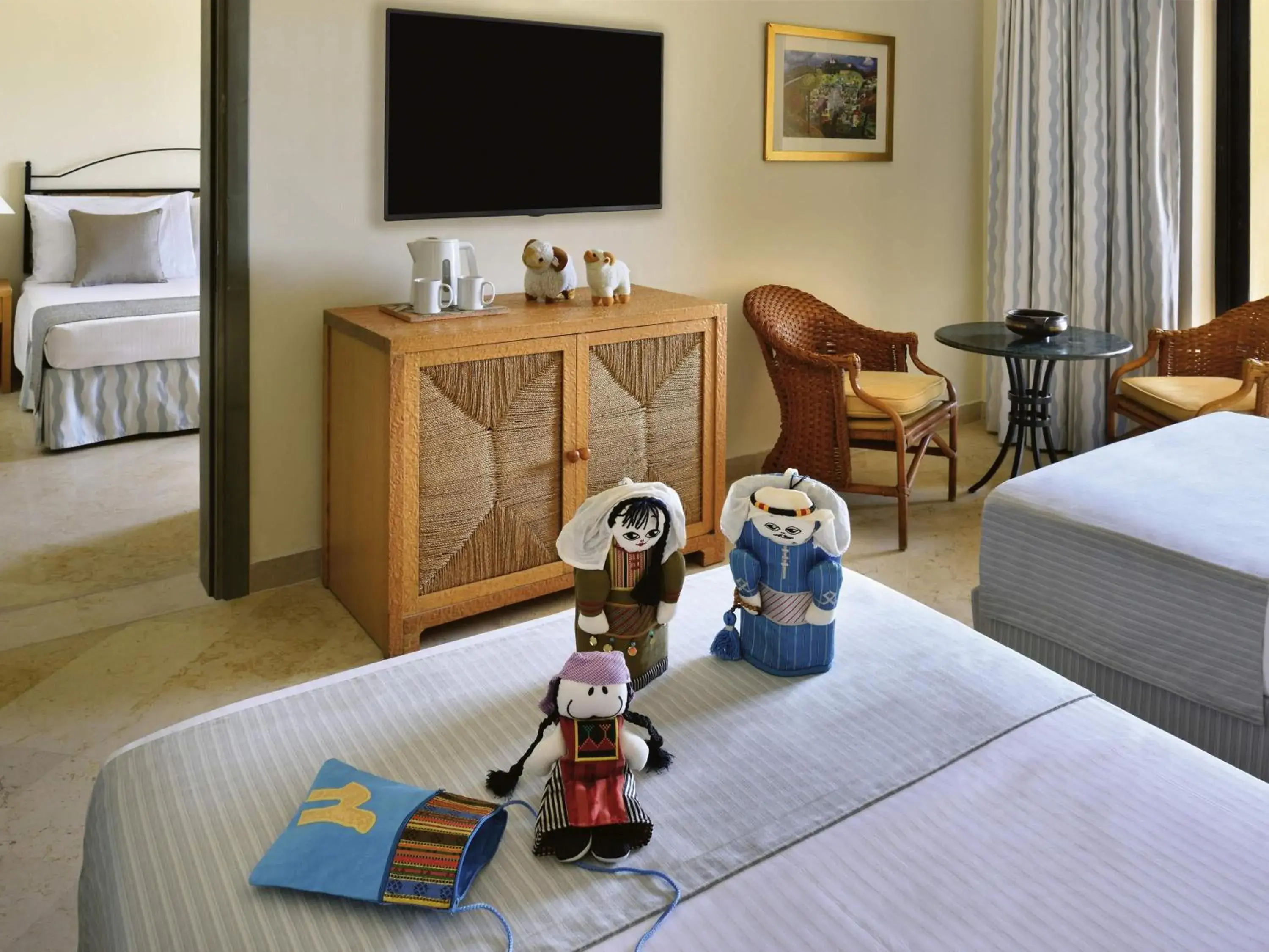 Bedroom, Bed in Mövenpick Resort & Spa Dead Sea Bedroom, Bed in Mövenpick Resort & Spa Dead Sea