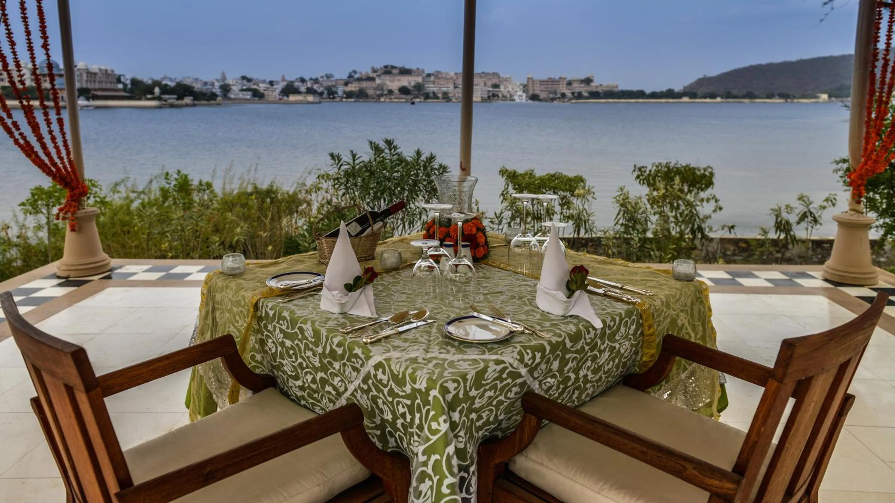 Lake view in The Oberoi Udaivilas Udaipur