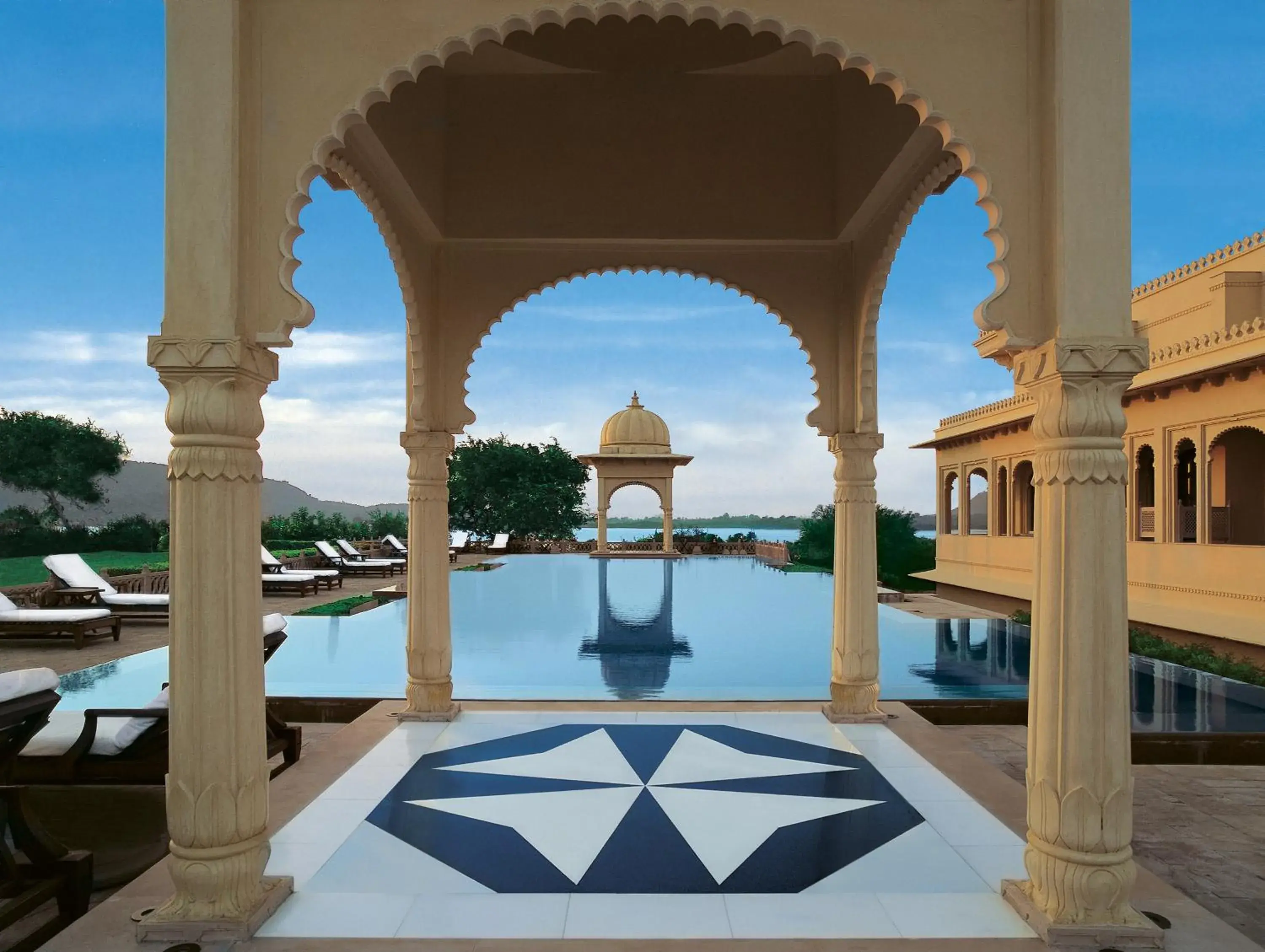 Swimming pool in The Oberoi Udaivilas Udaipur Swimming pool in The Oberoi Udaivilas Udaipur
