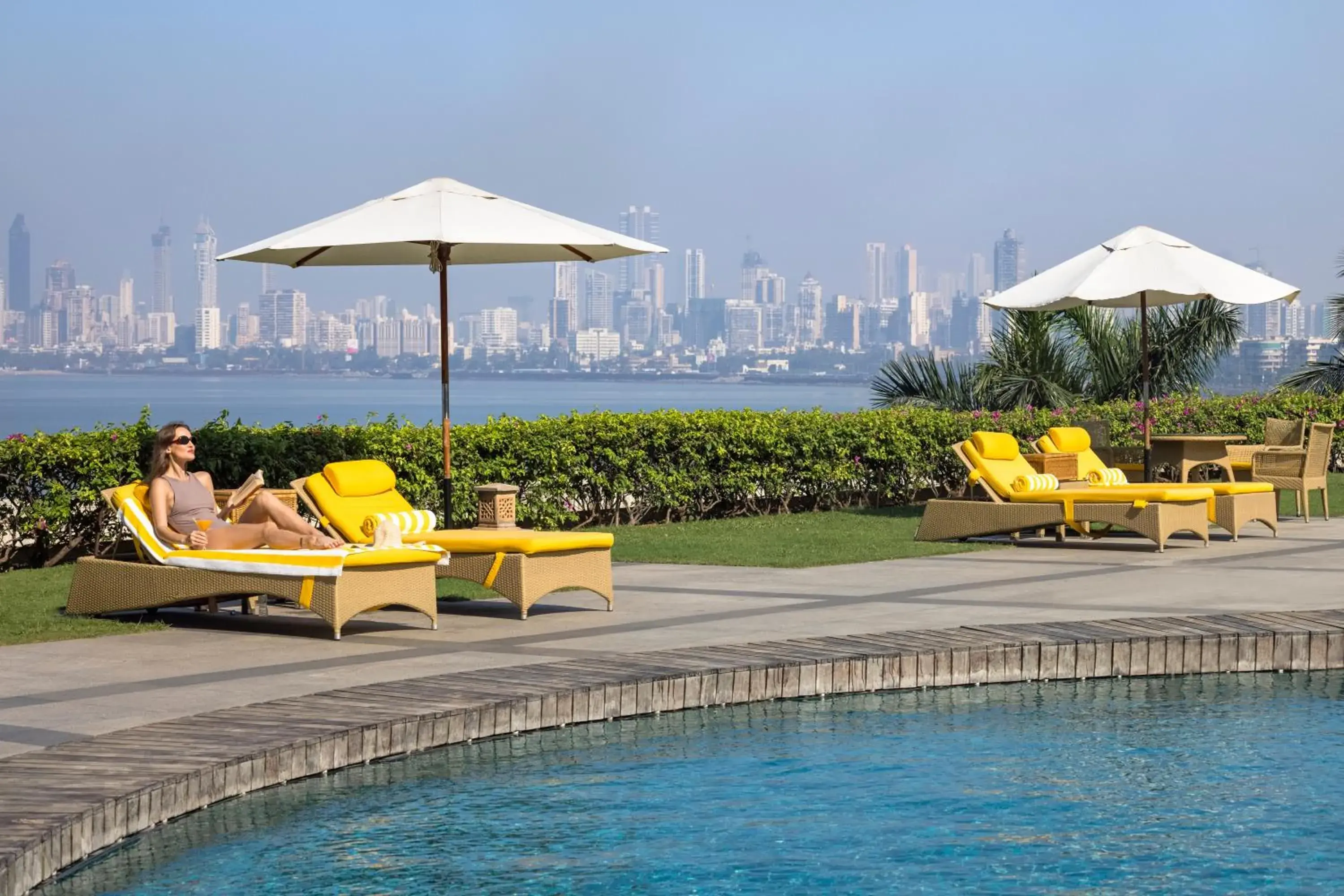 Pool view in Trident Nariman Point Pool view in Trident Nariman Point