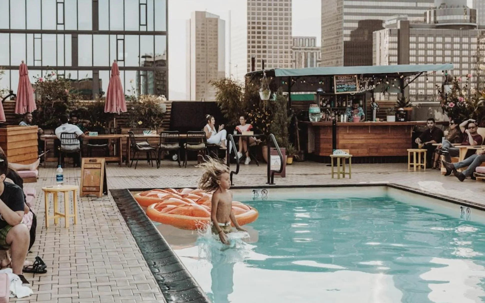 People in Sky-Rise Apartments