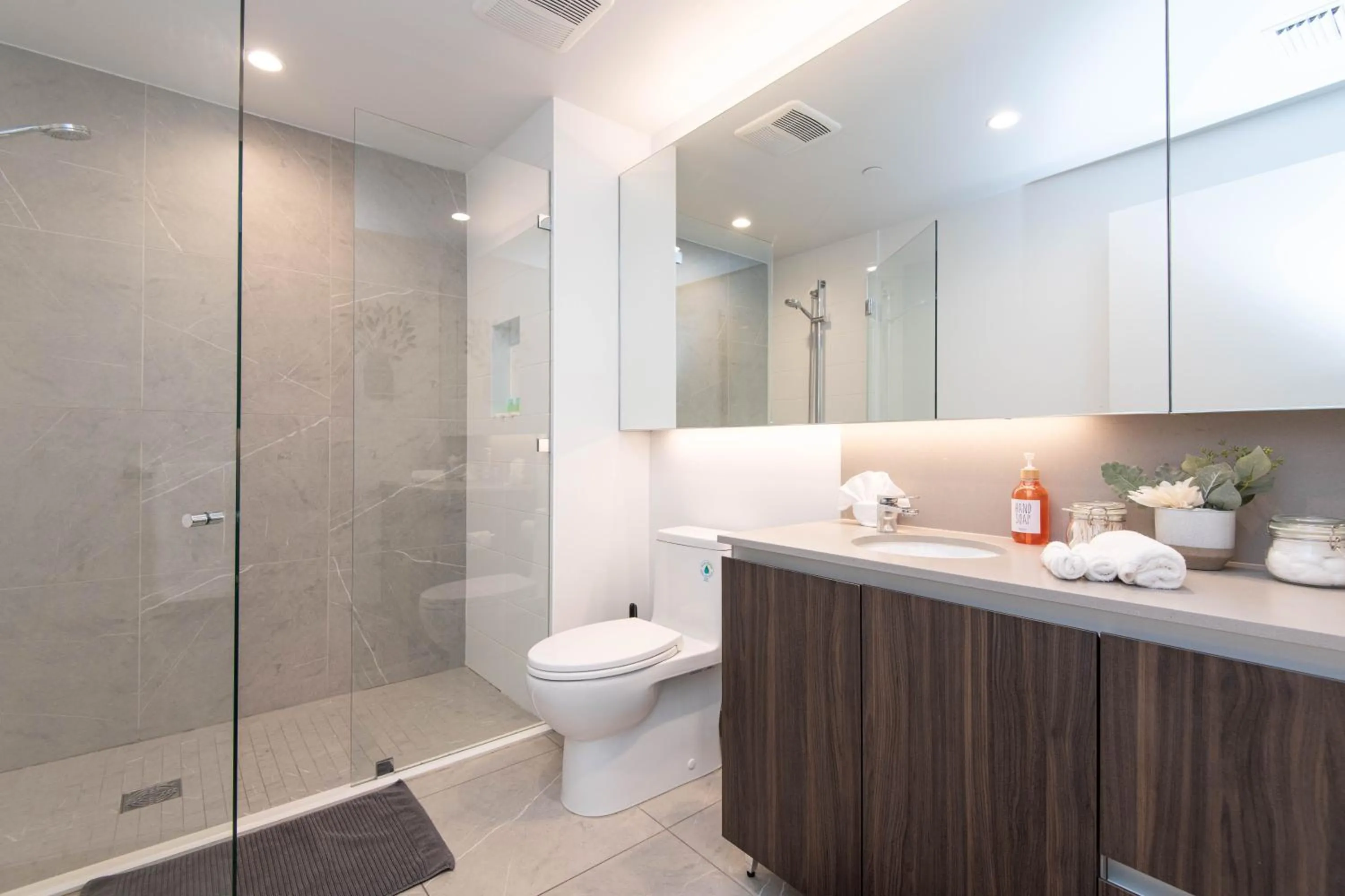 Shower in Sky-Rise Apartments