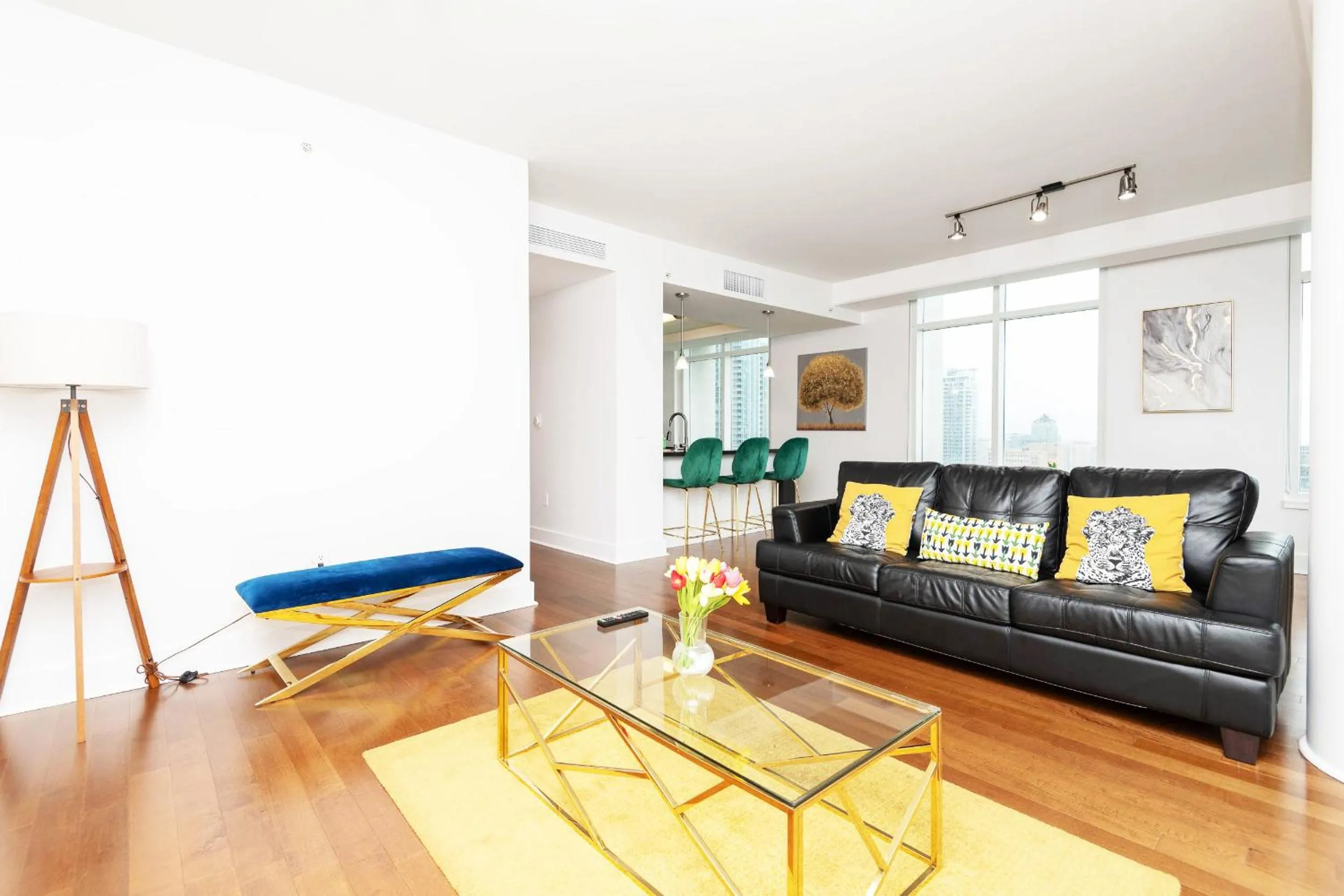 Living room in Sky-Rise Apartments