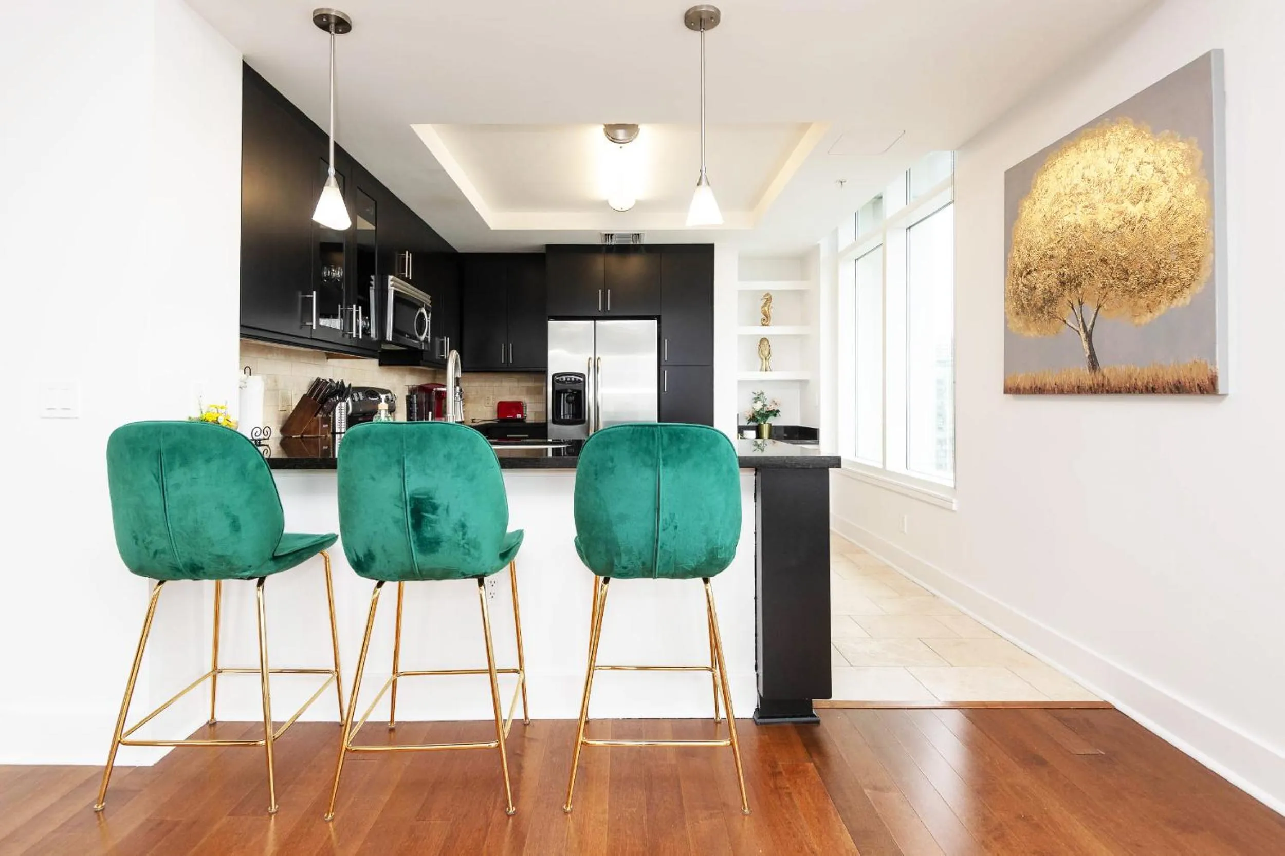 Kitchen or kitchenette in Sky-Rise Apartments