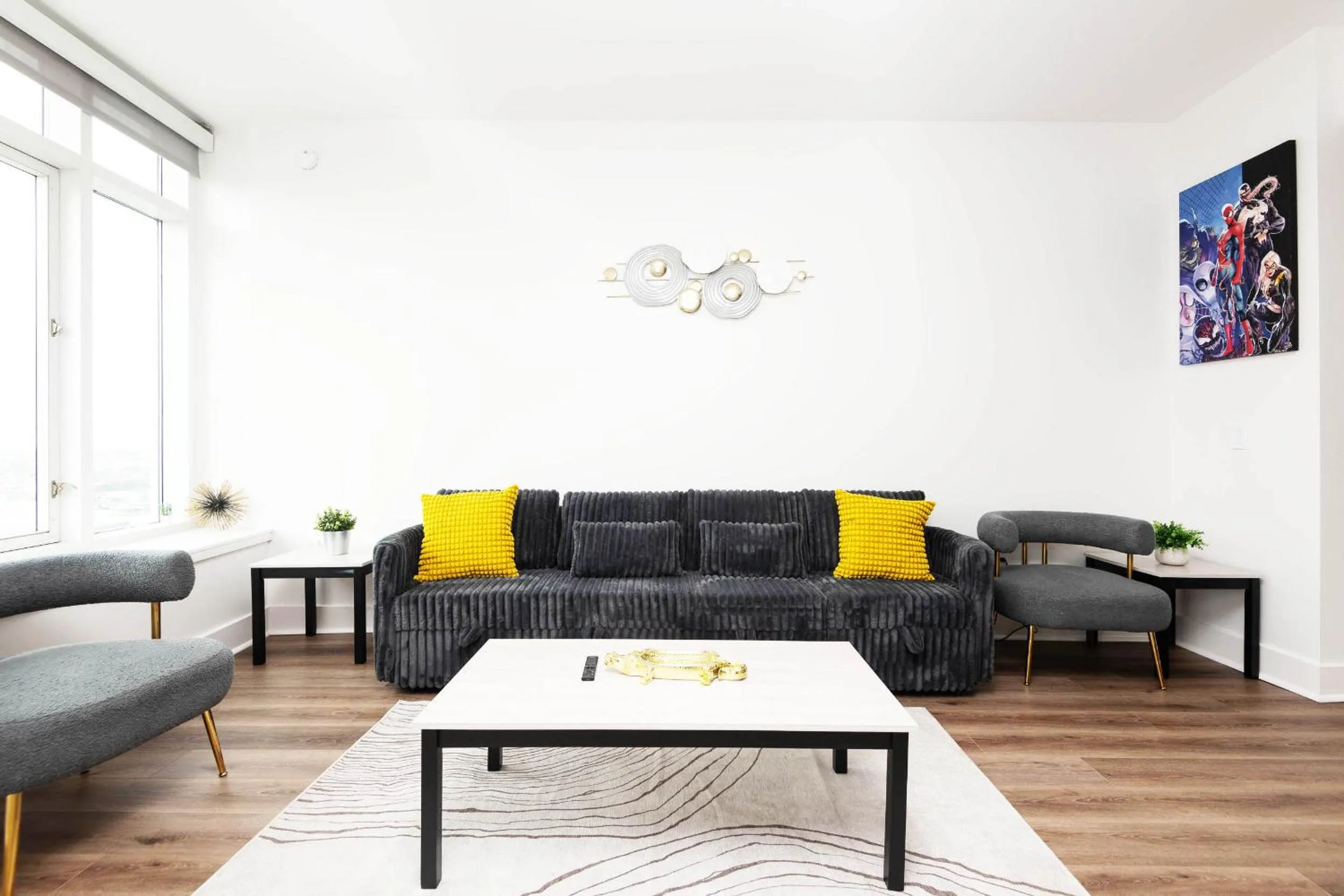 Living room in Sky-Rise Apartments