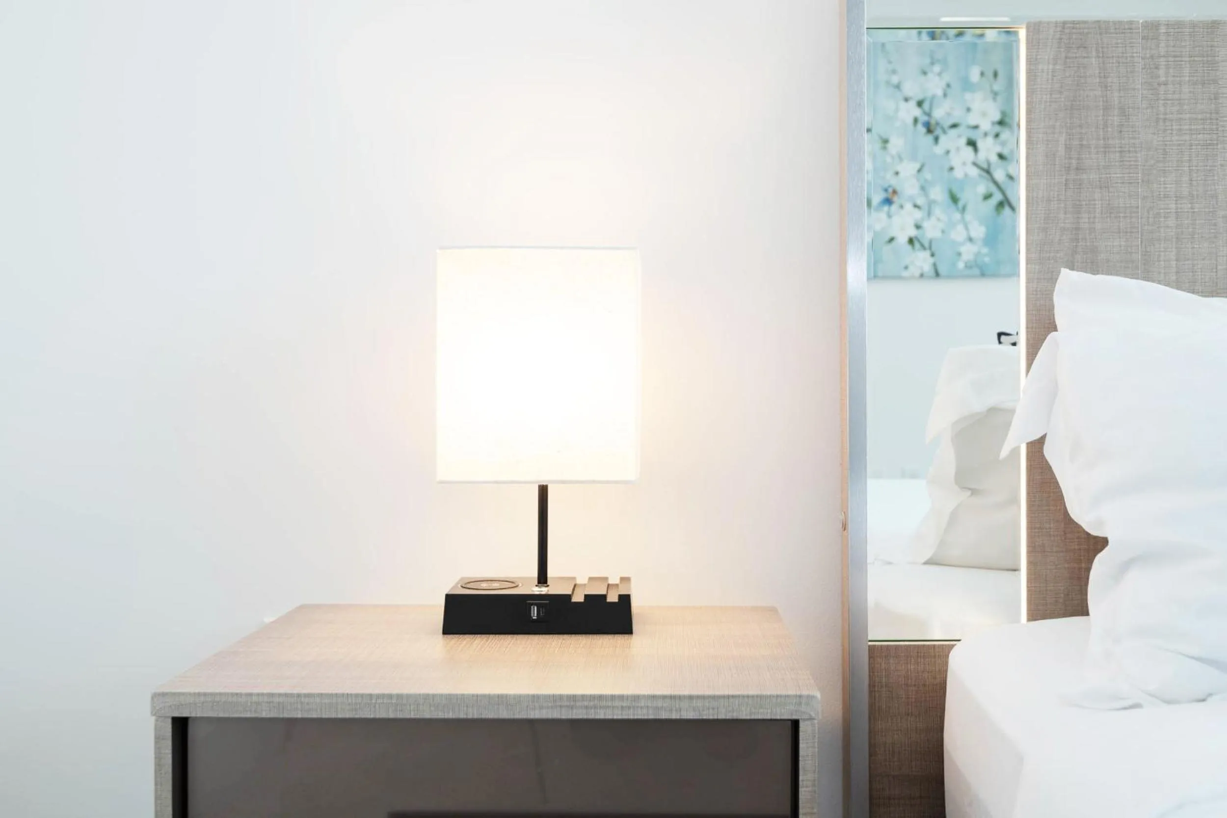 Bed in Sky-Rise Apartments