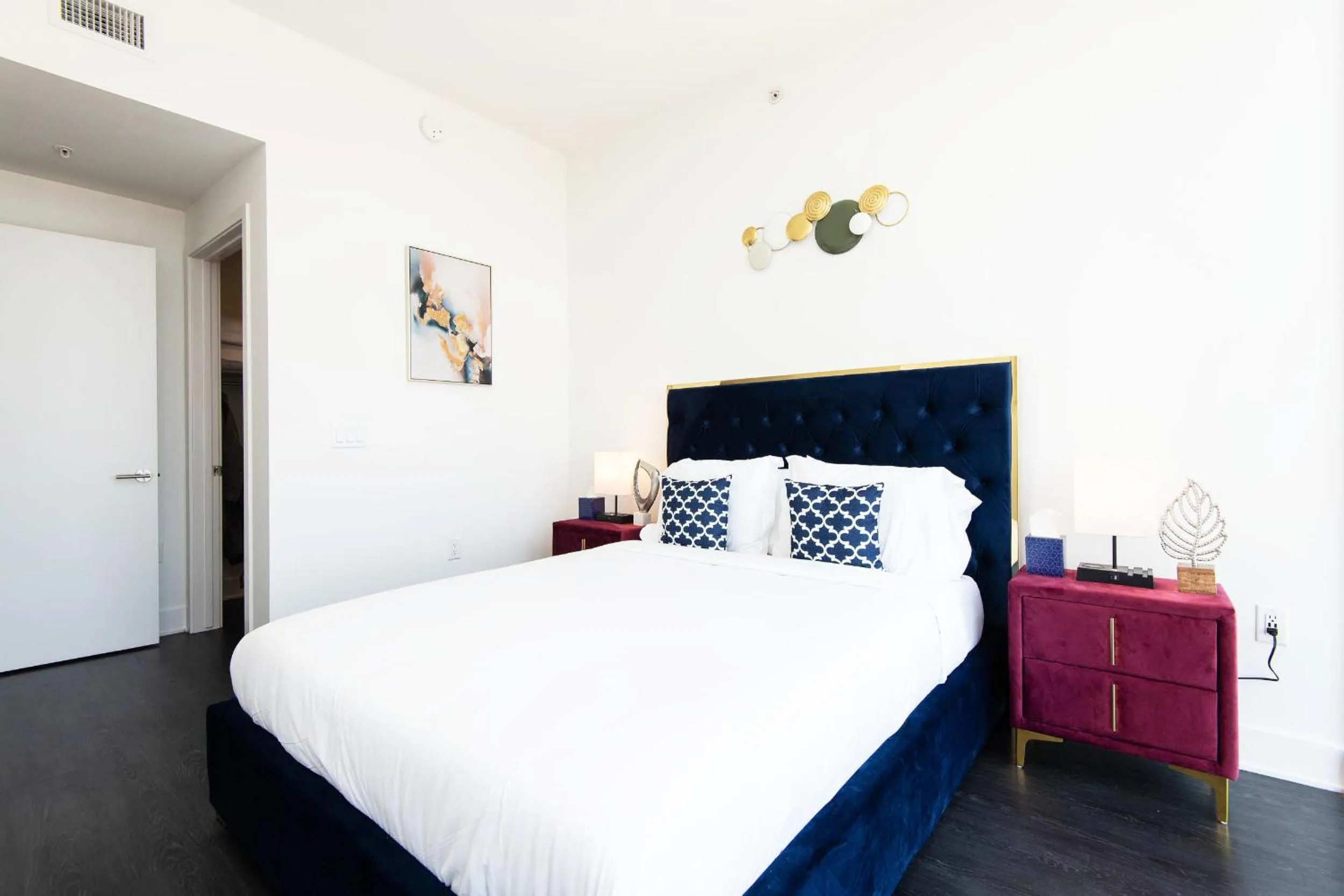 Bed in Sky-Rise Apartments