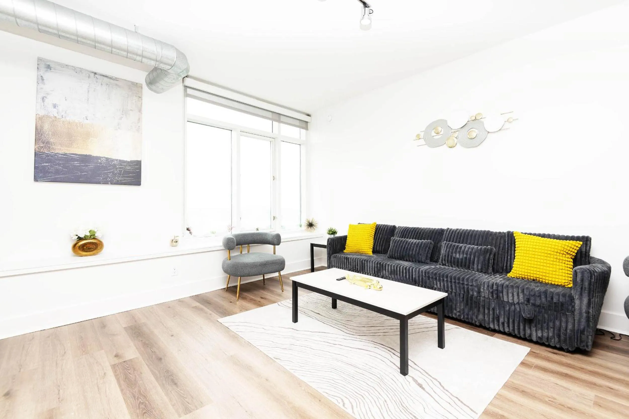 Living room in Sky-Rise Apartments