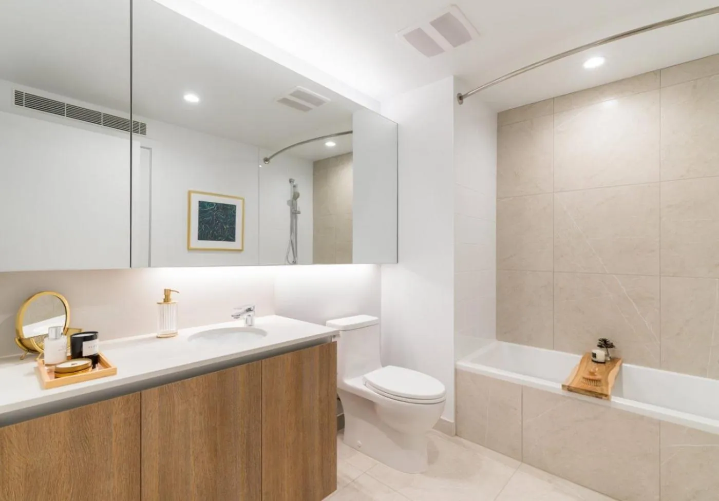 Shower in Sky-Rise Apartments