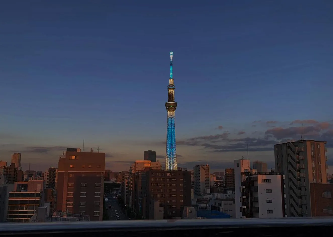 City view in the Moto Hotel Asakusa