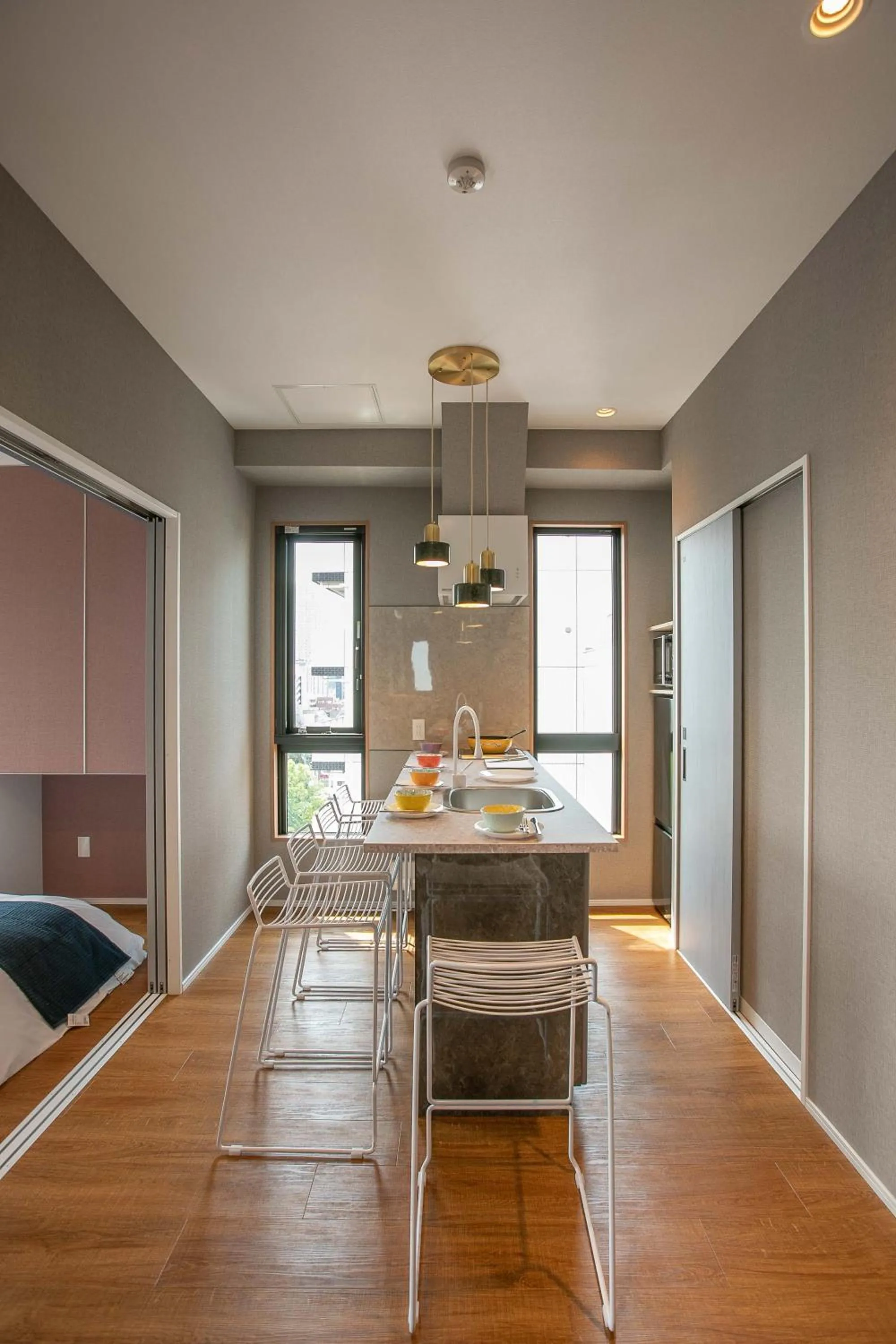 Dining area in the Moto Hotel Asakusa