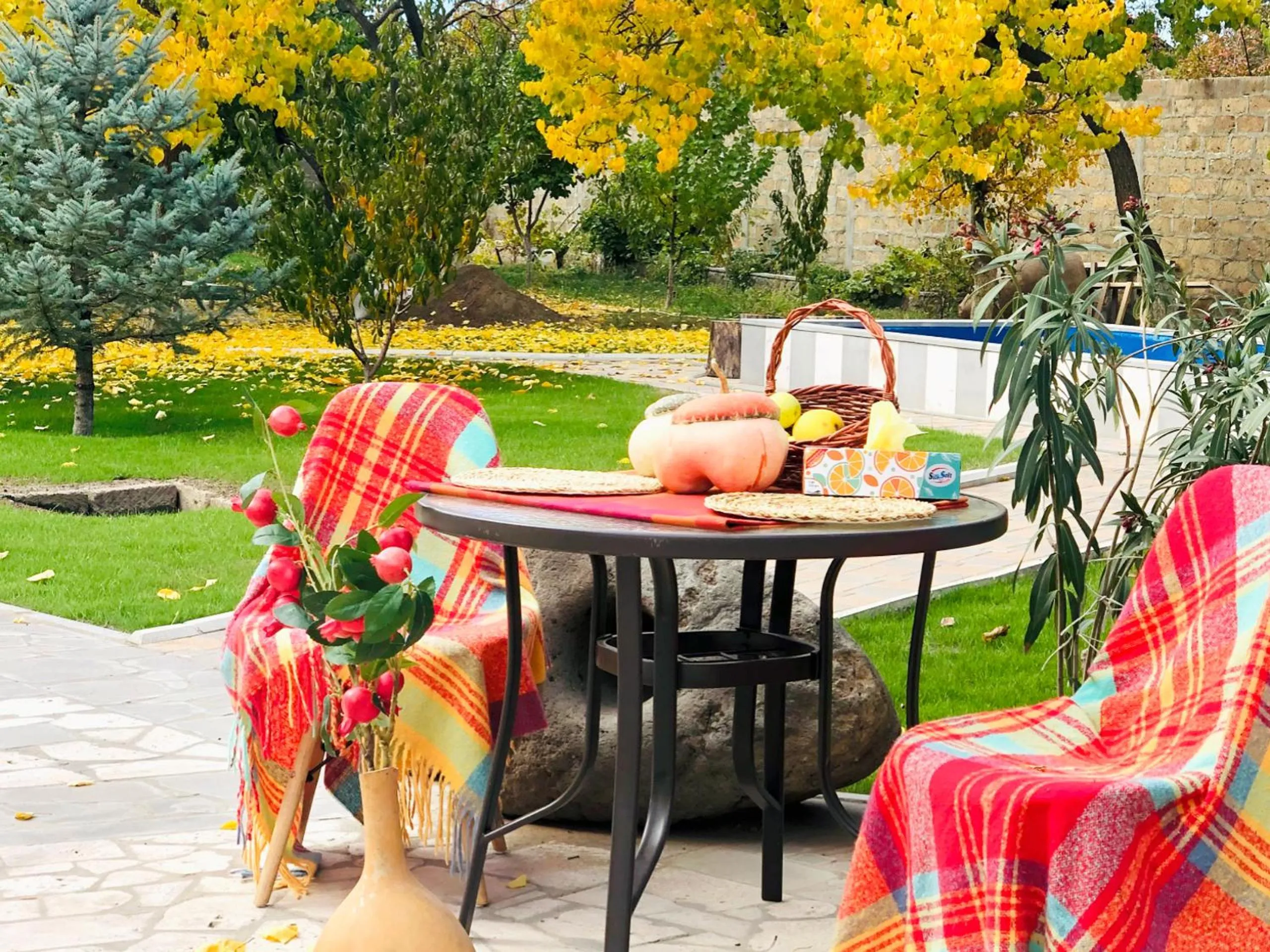 Patio in Harmonia Garden GastroYard&Hotel