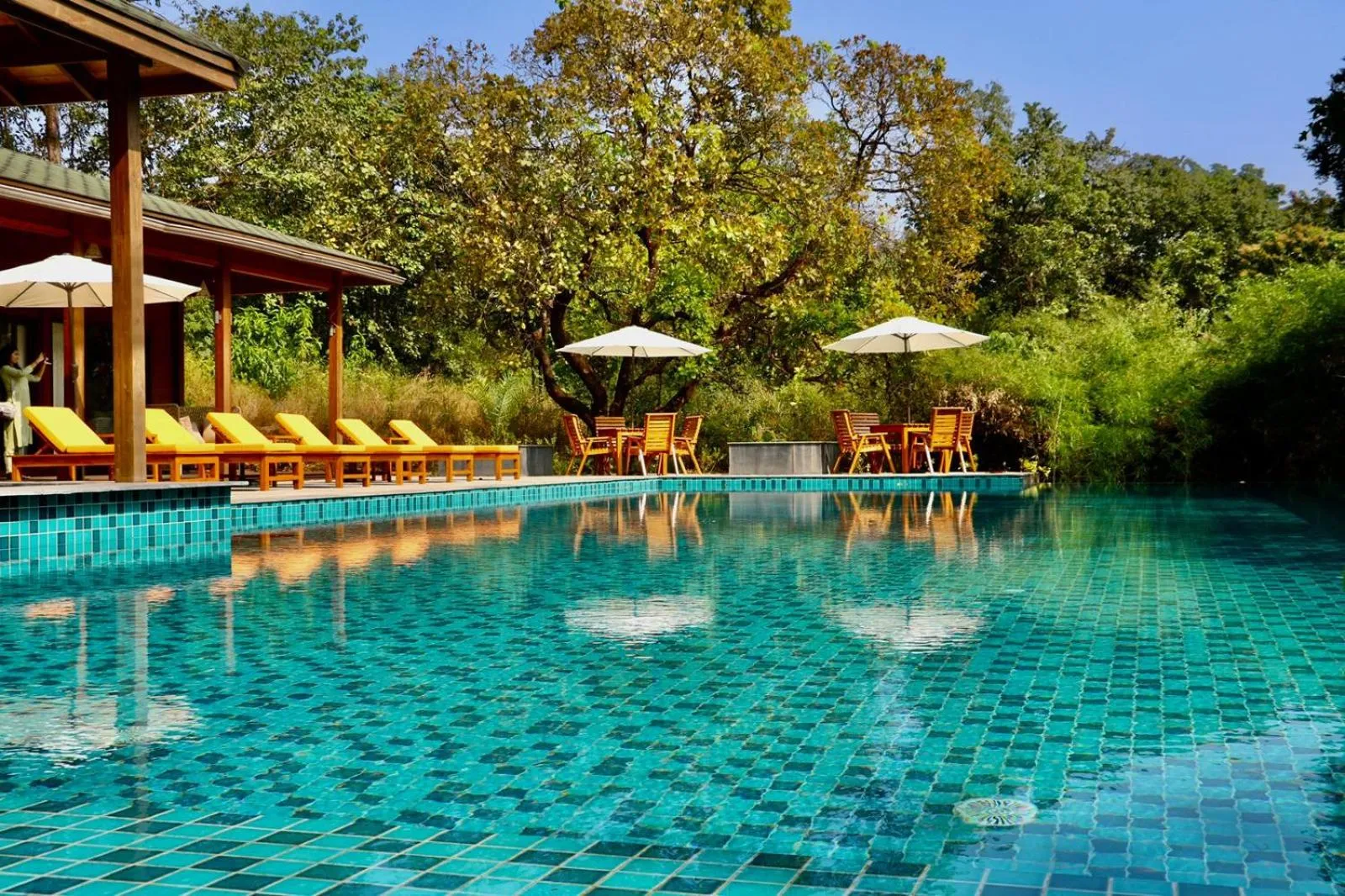 Swimming pool in The Postcard Hideaway, Netravali Wildlife Sanctuary, Goa