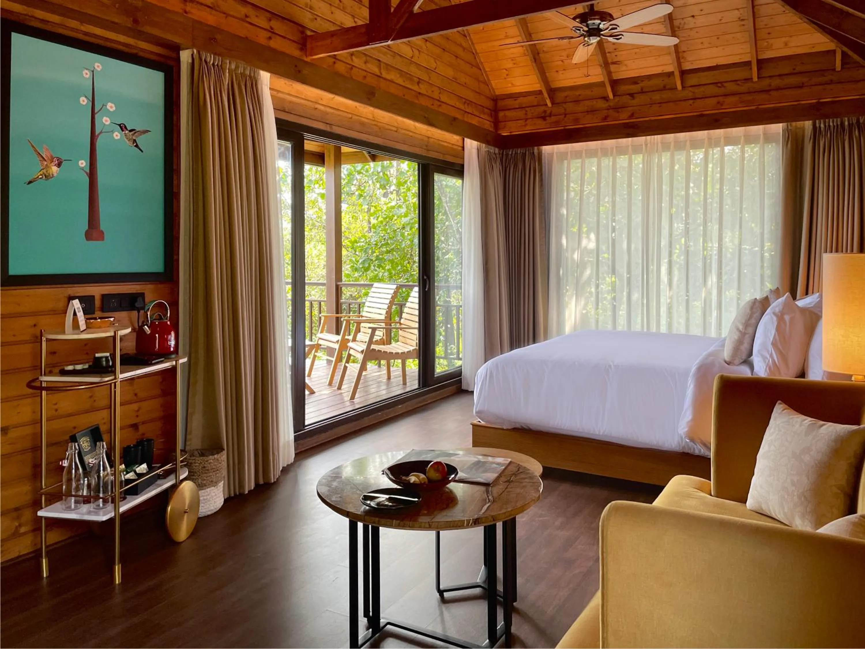 Bedroom, Bed in The Postcard Hideaway, Netravali Wildlife Sanctuary, Goa