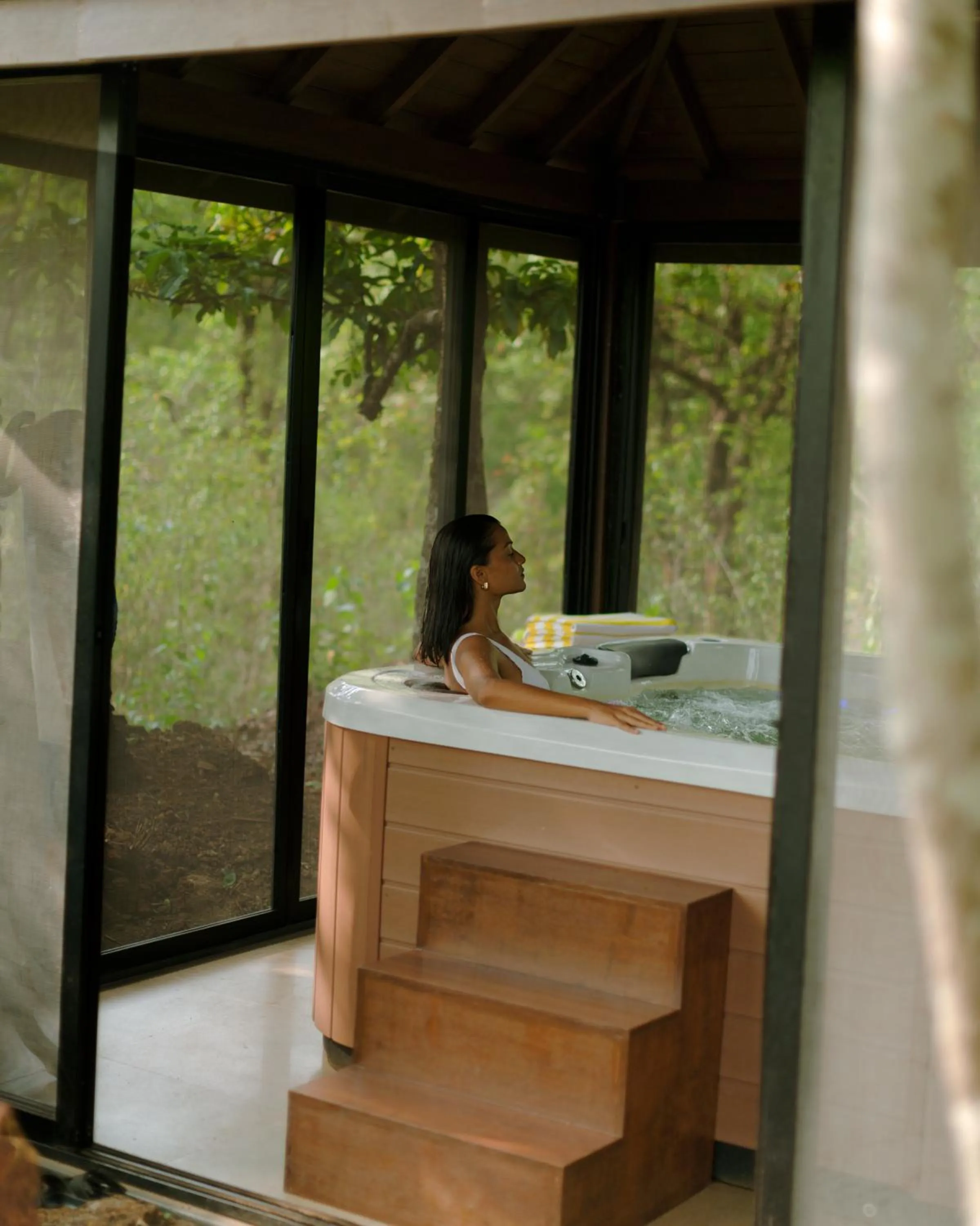 People in The Postcard Hideaway, Netravali Wildlife Sanctuary, Goa