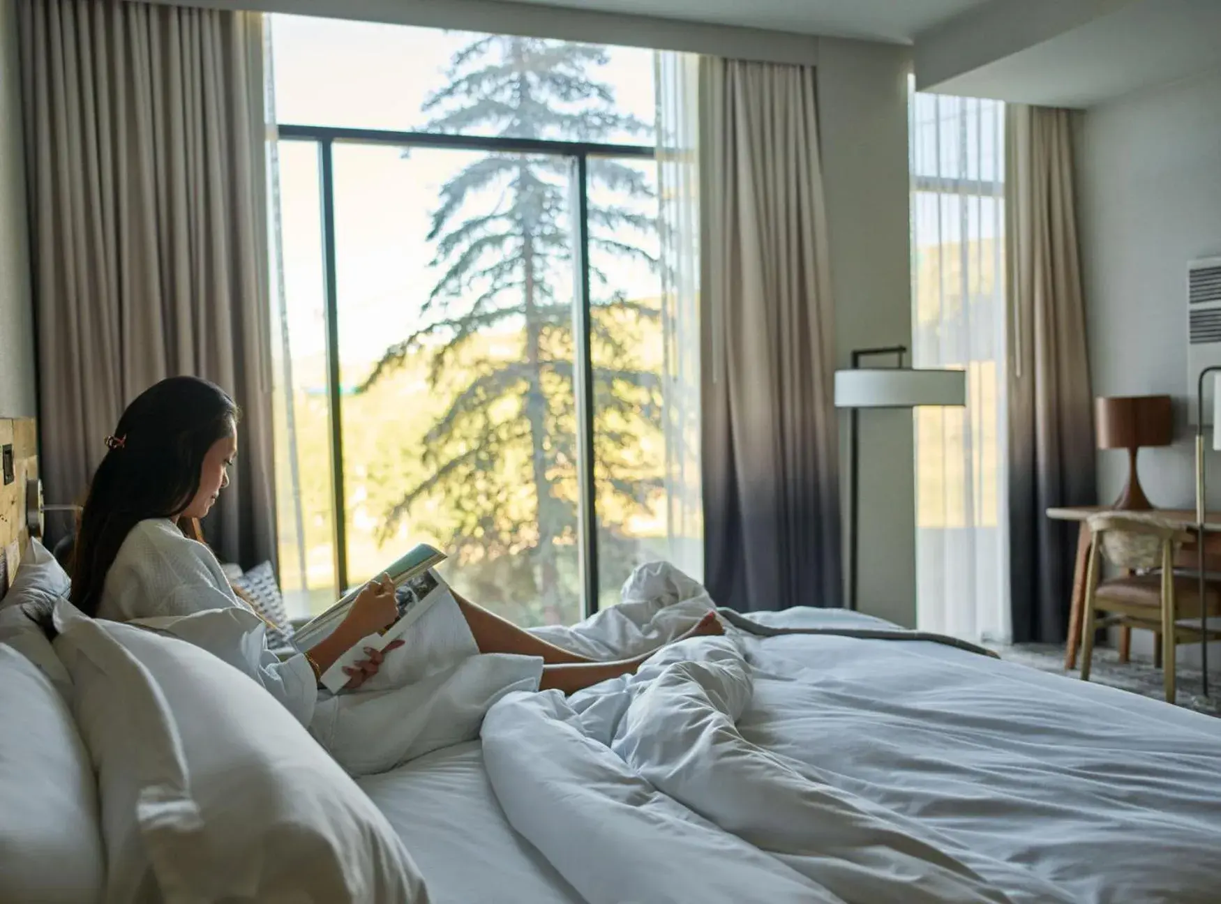 View (from property/room), Bed in Viewline Resort Snowmass, Autograph Collection View (from property/room), Bed in Viewline Resort Snowmass, Autograph Collection