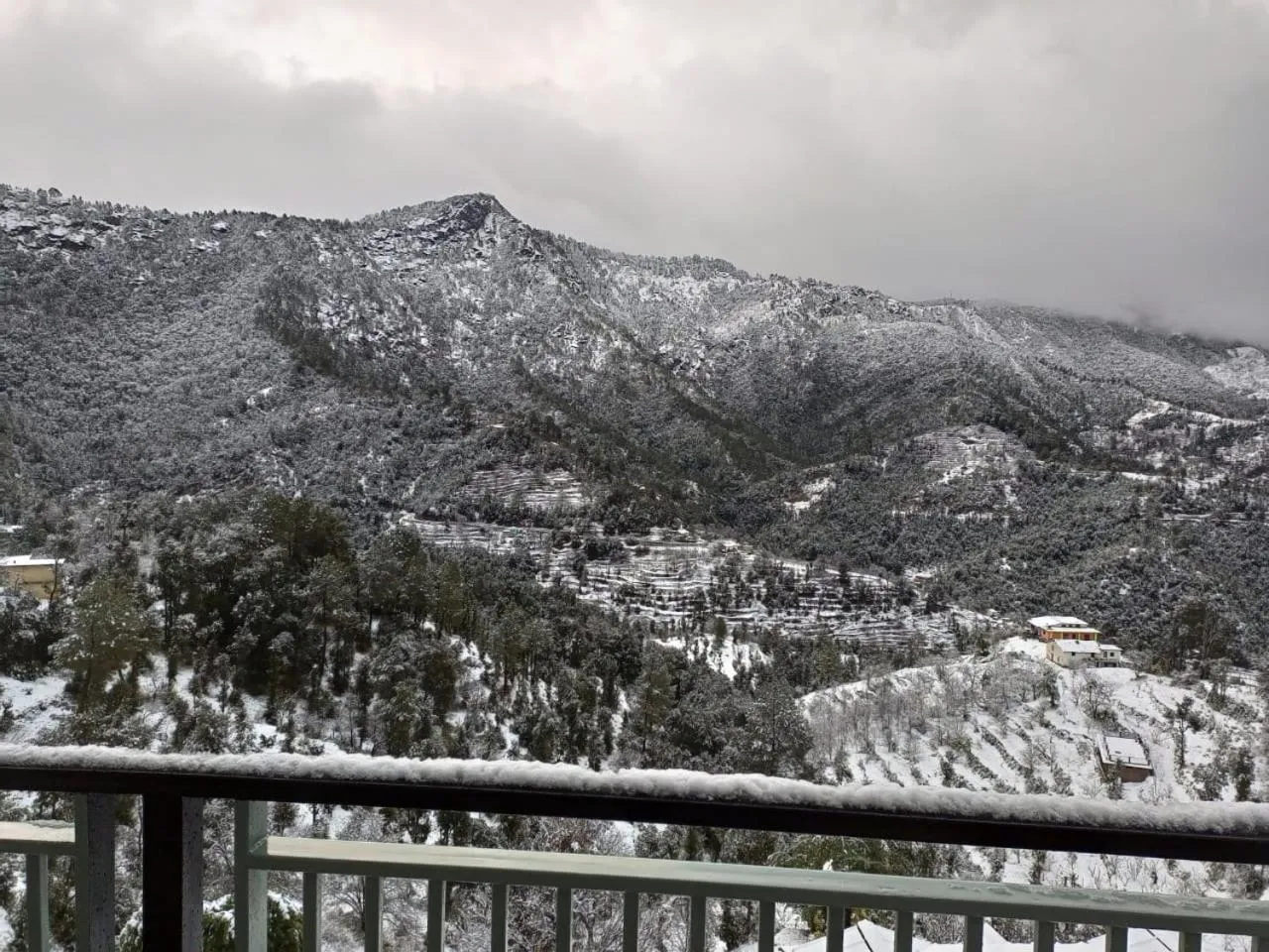 Natural landscape in Captains Paradise Luxury Resort at Mukteshwar Hill Station