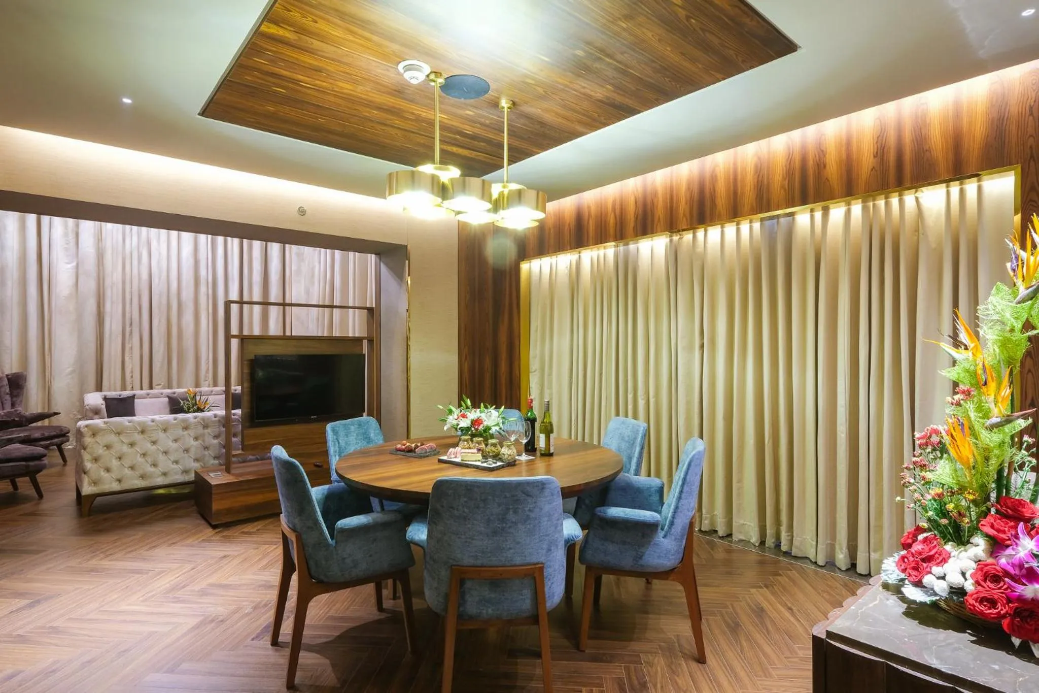 Seating area in The Park Indore