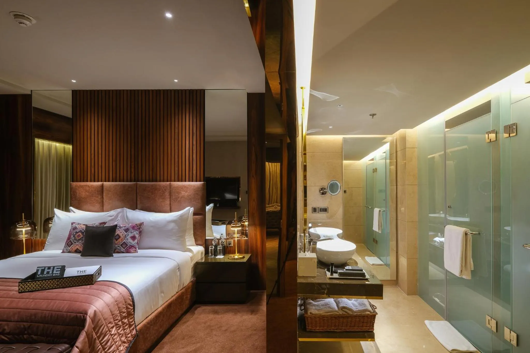 Bathroom, Bed in The Park Indore