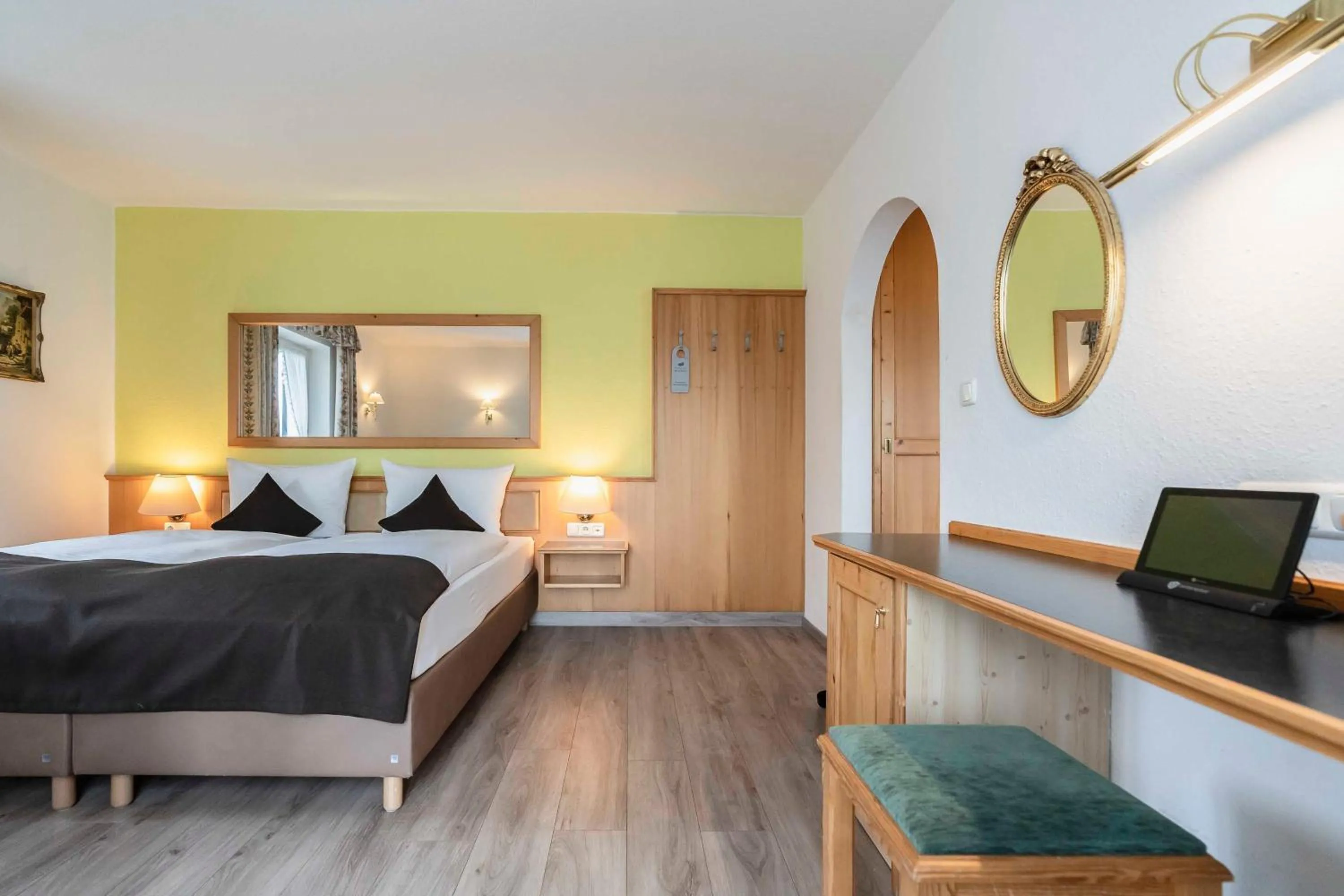 Bed in Hotel Bellevue