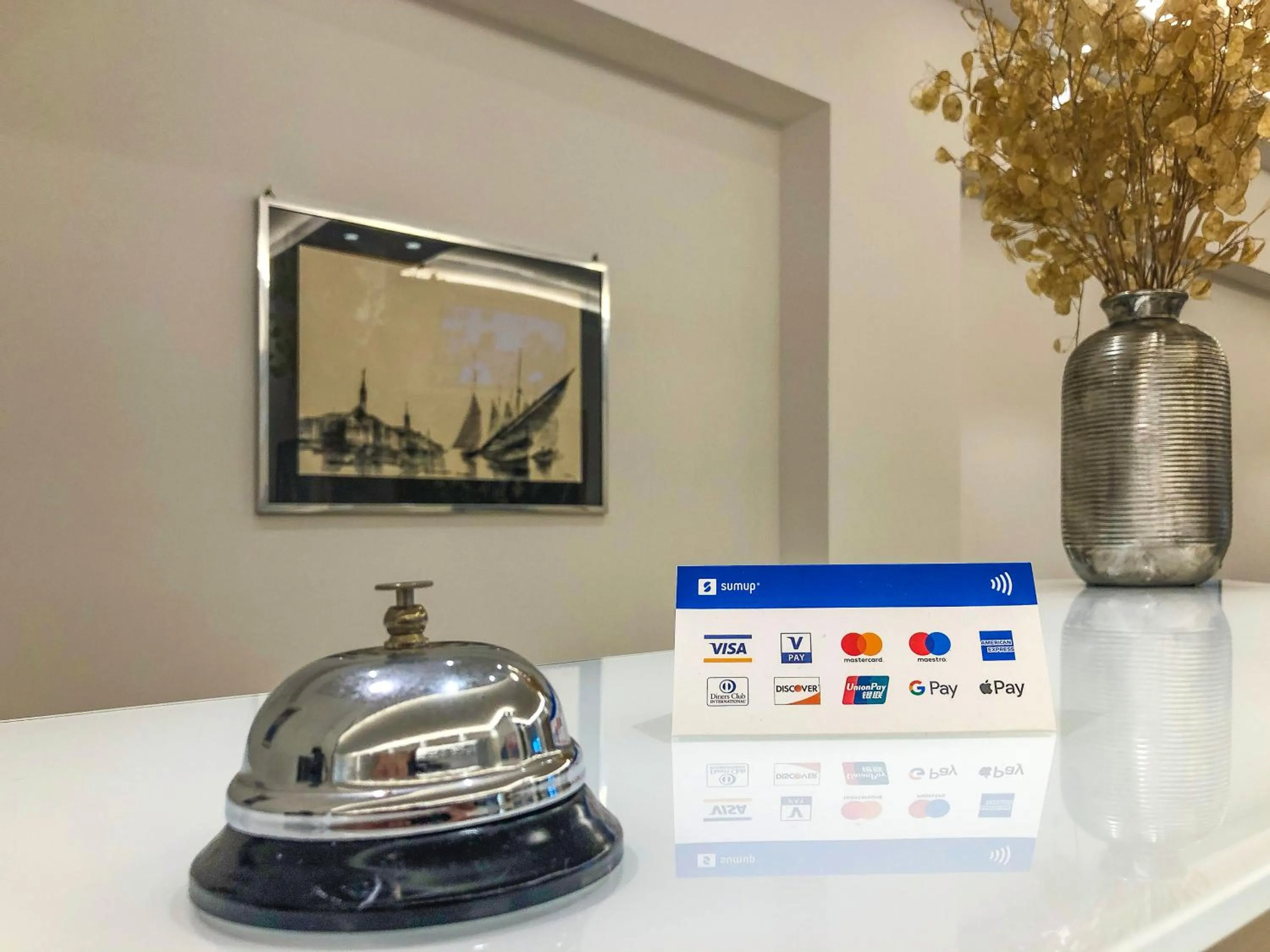 Lobby or reception in Hotel Flora