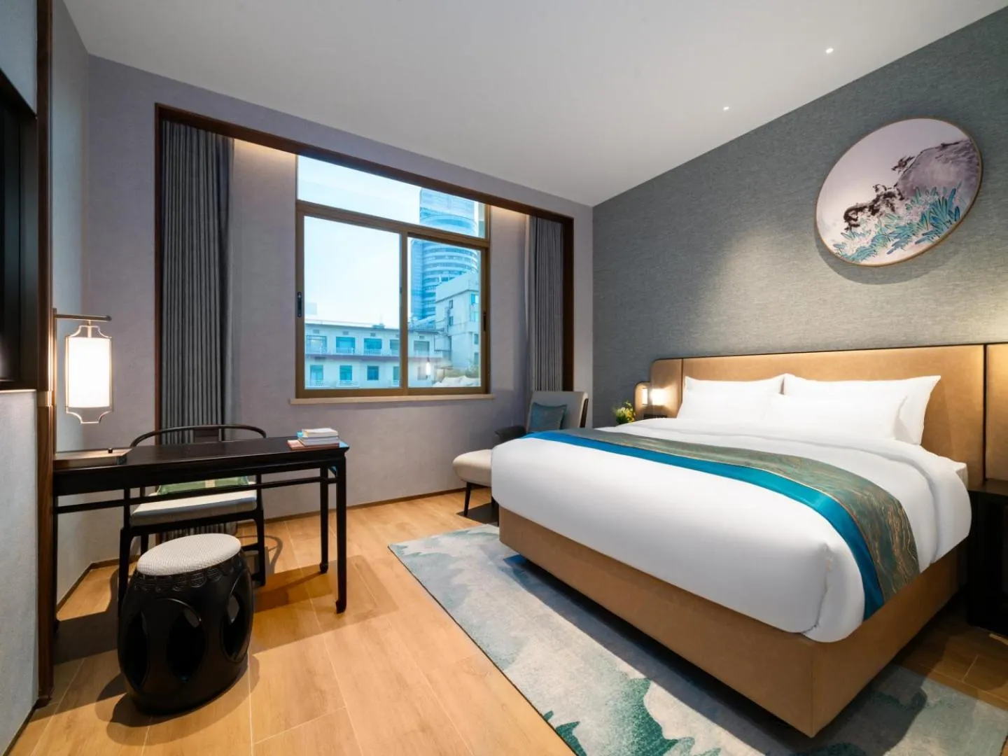 Bed in Guangzhou Dong Fang Hotel