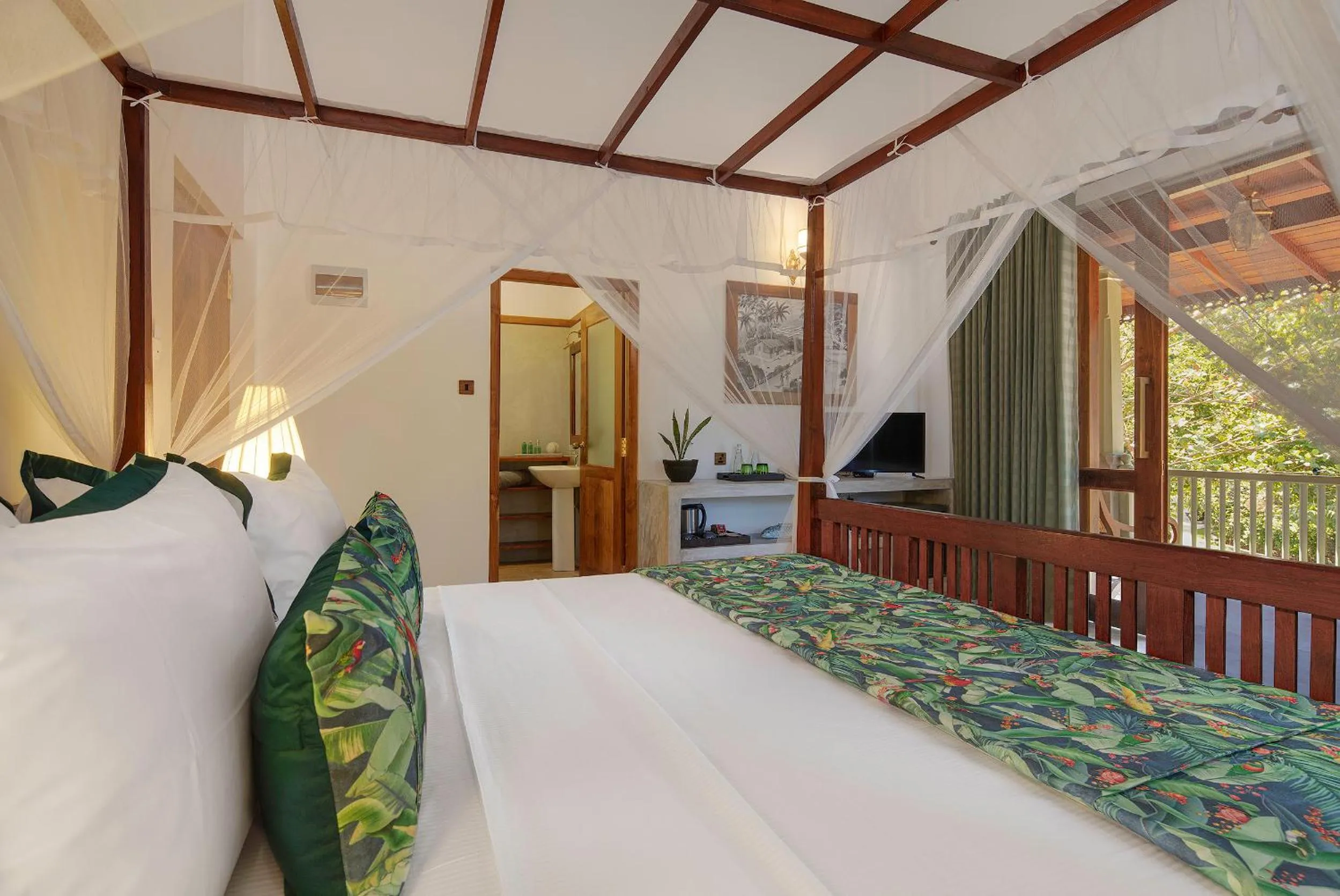 Bedroom, Bed in Green Escape Unawatuna