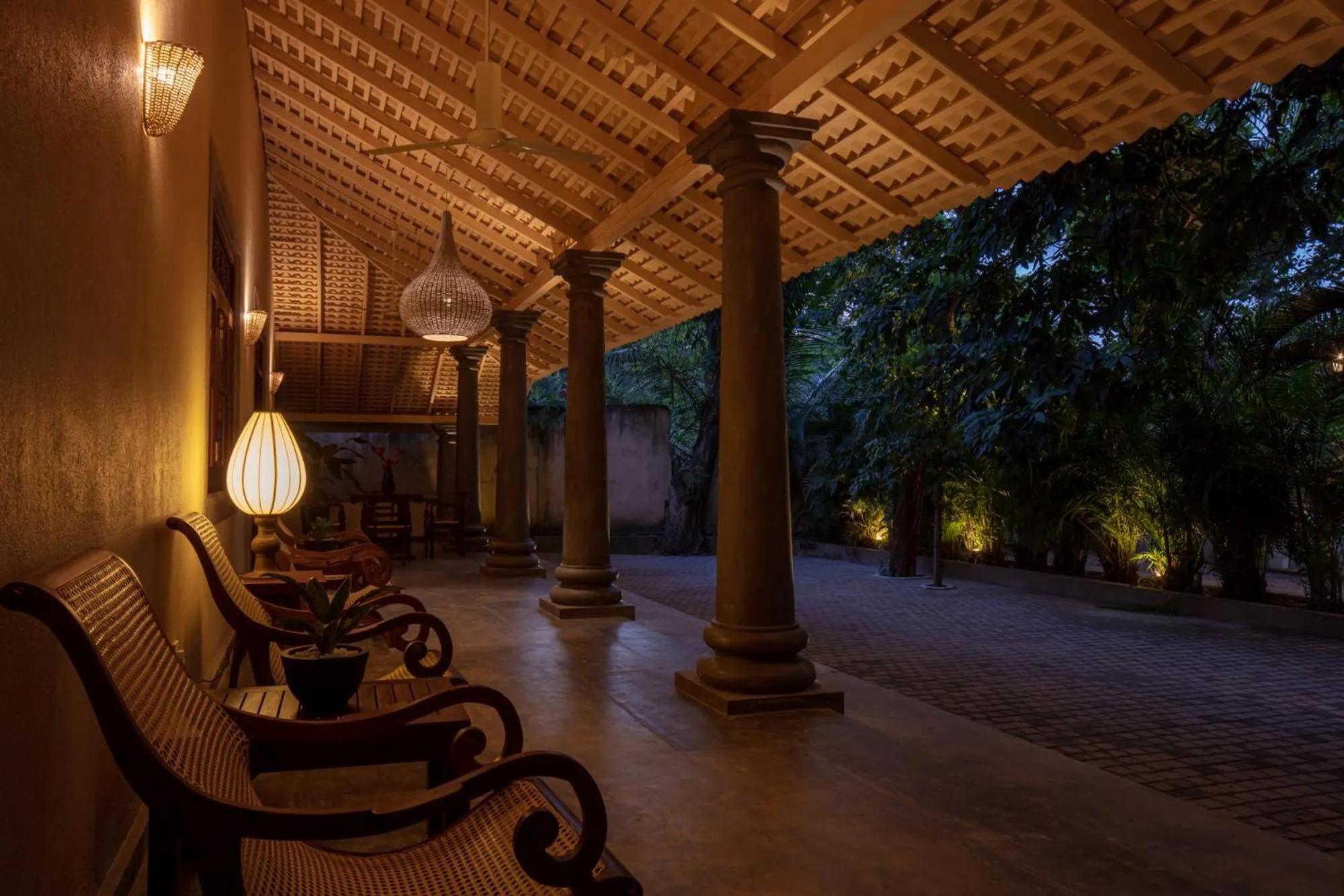 Seating area in Green Escape Unawatuna