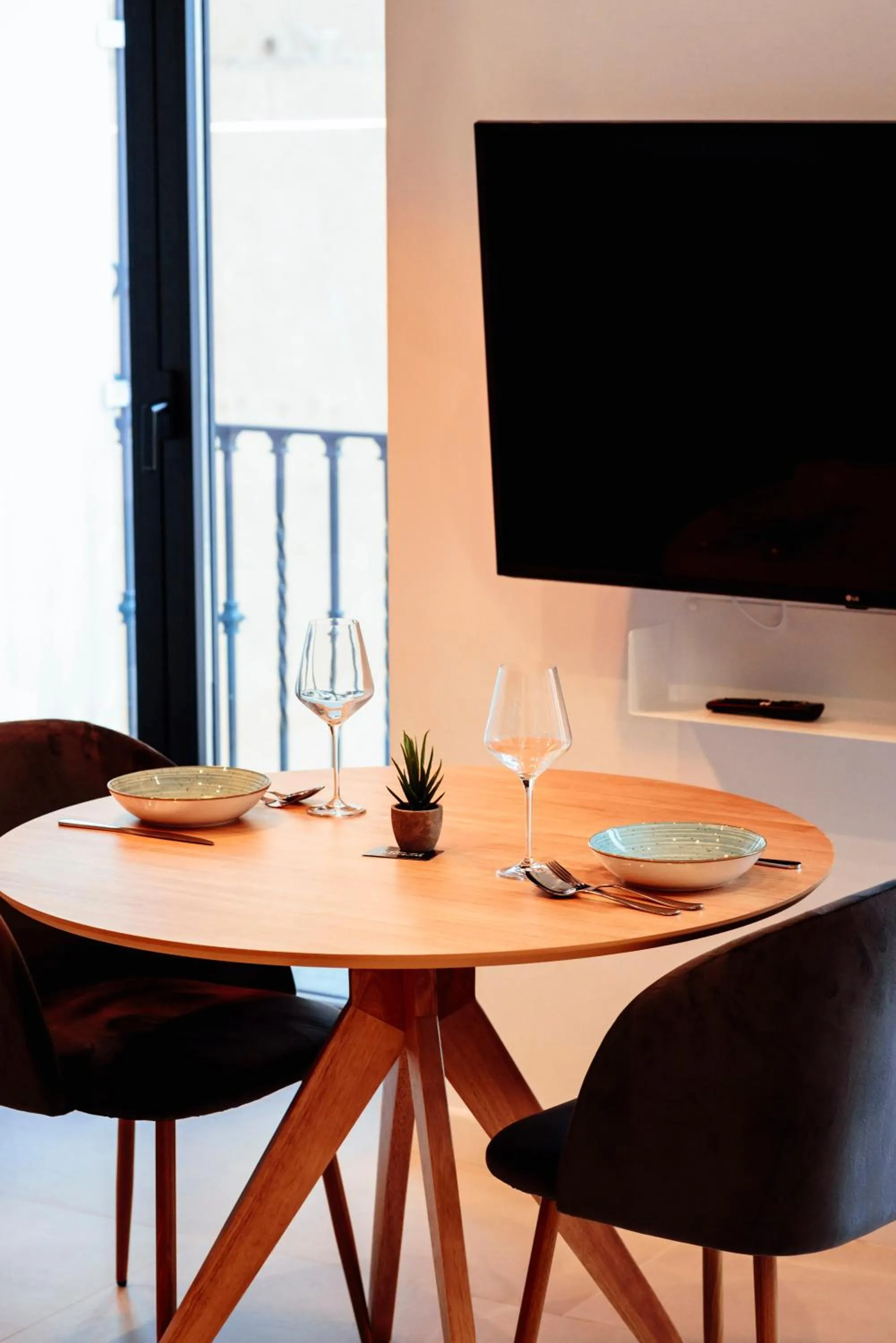 Dining area in Apartamentos Plaza de España 6