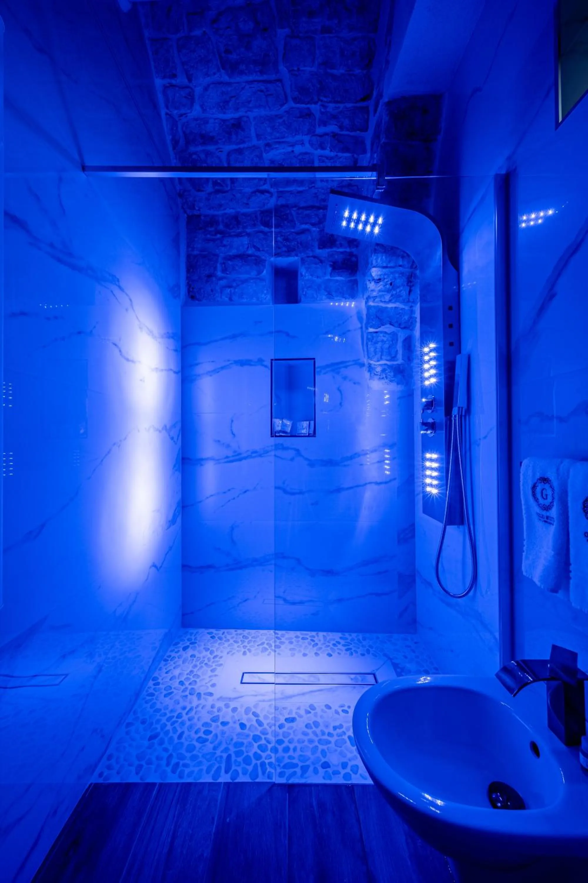 Shower in Gold Suite B&B