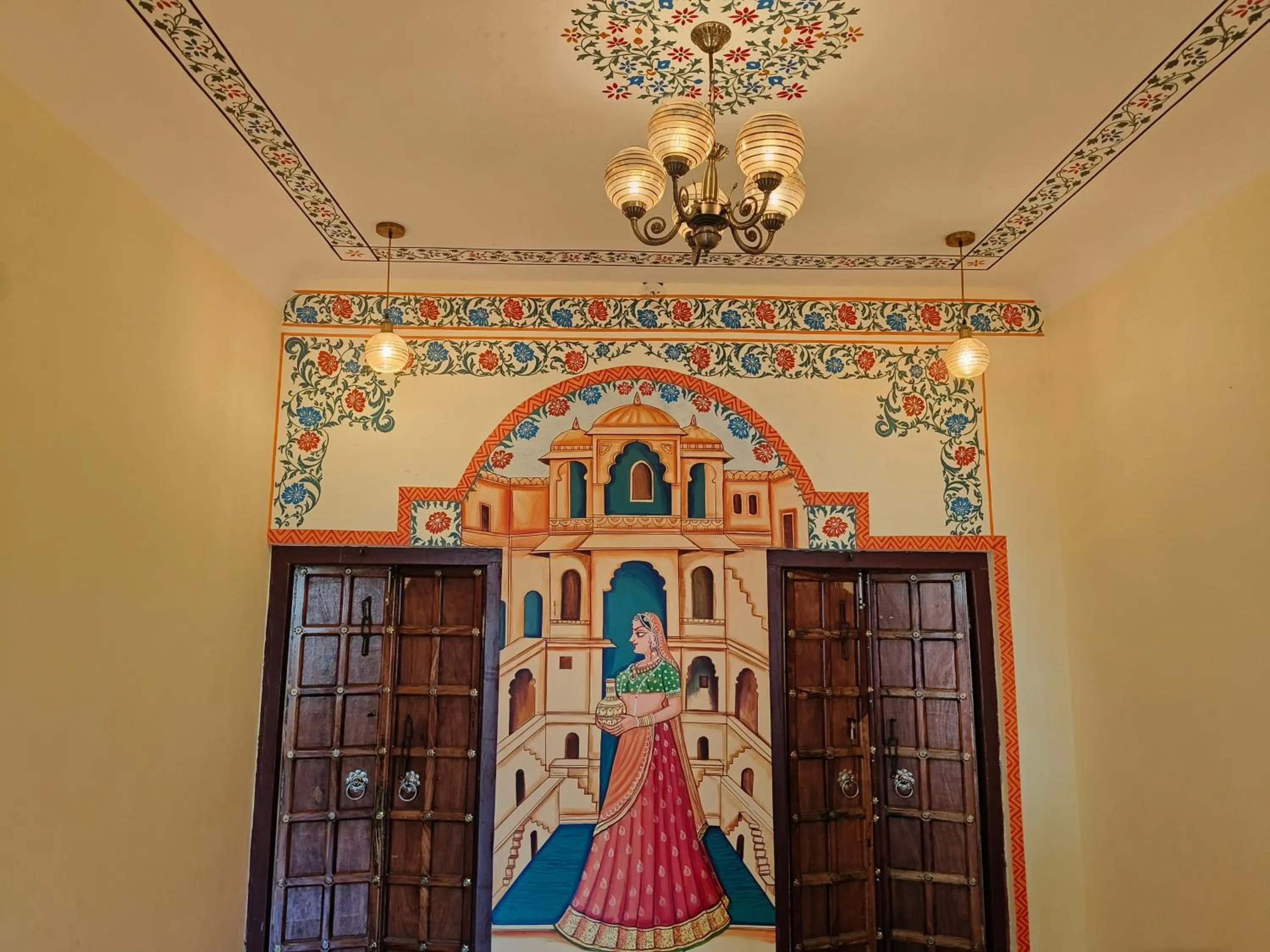 Decorative detail in Hotel Ushaan Haveli