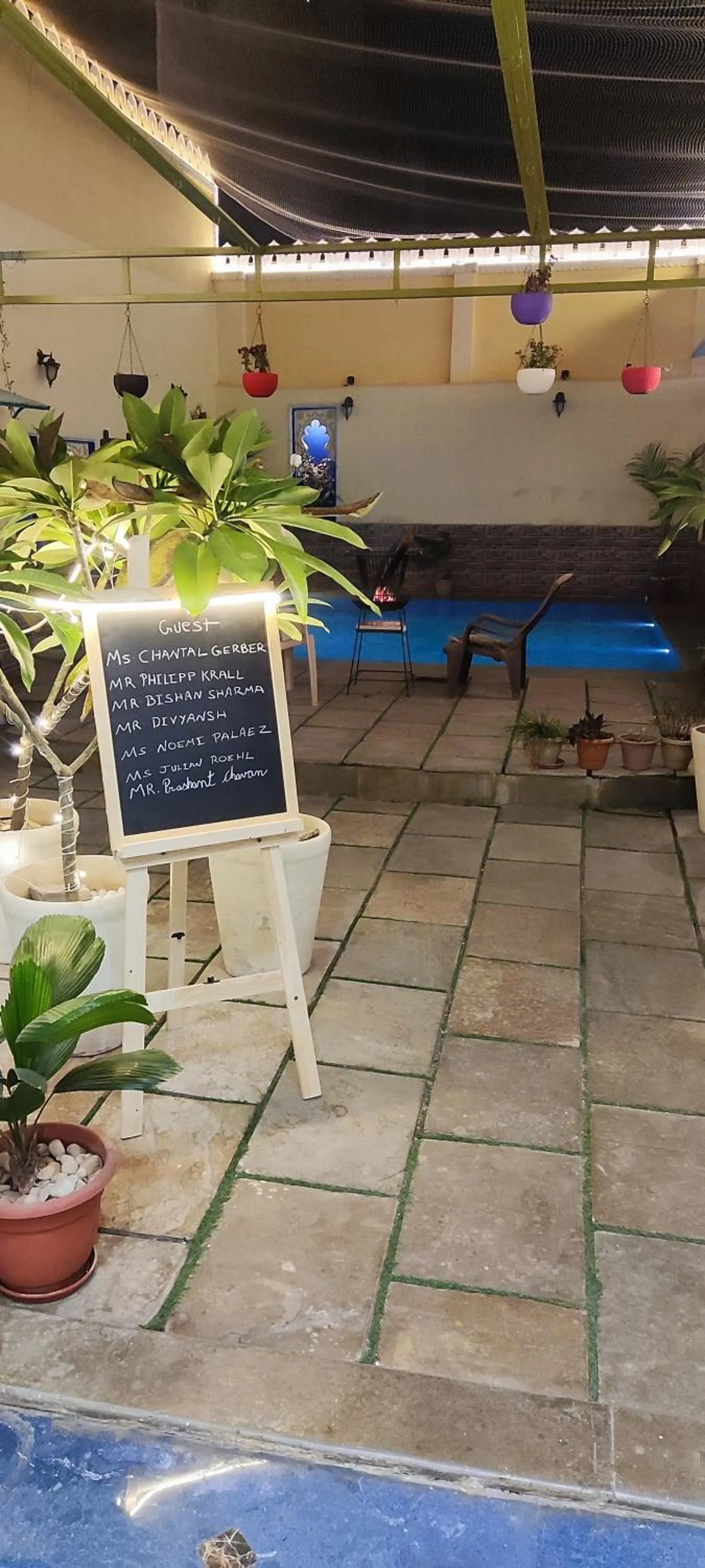 Patio in Hotel Ushaan Haveli