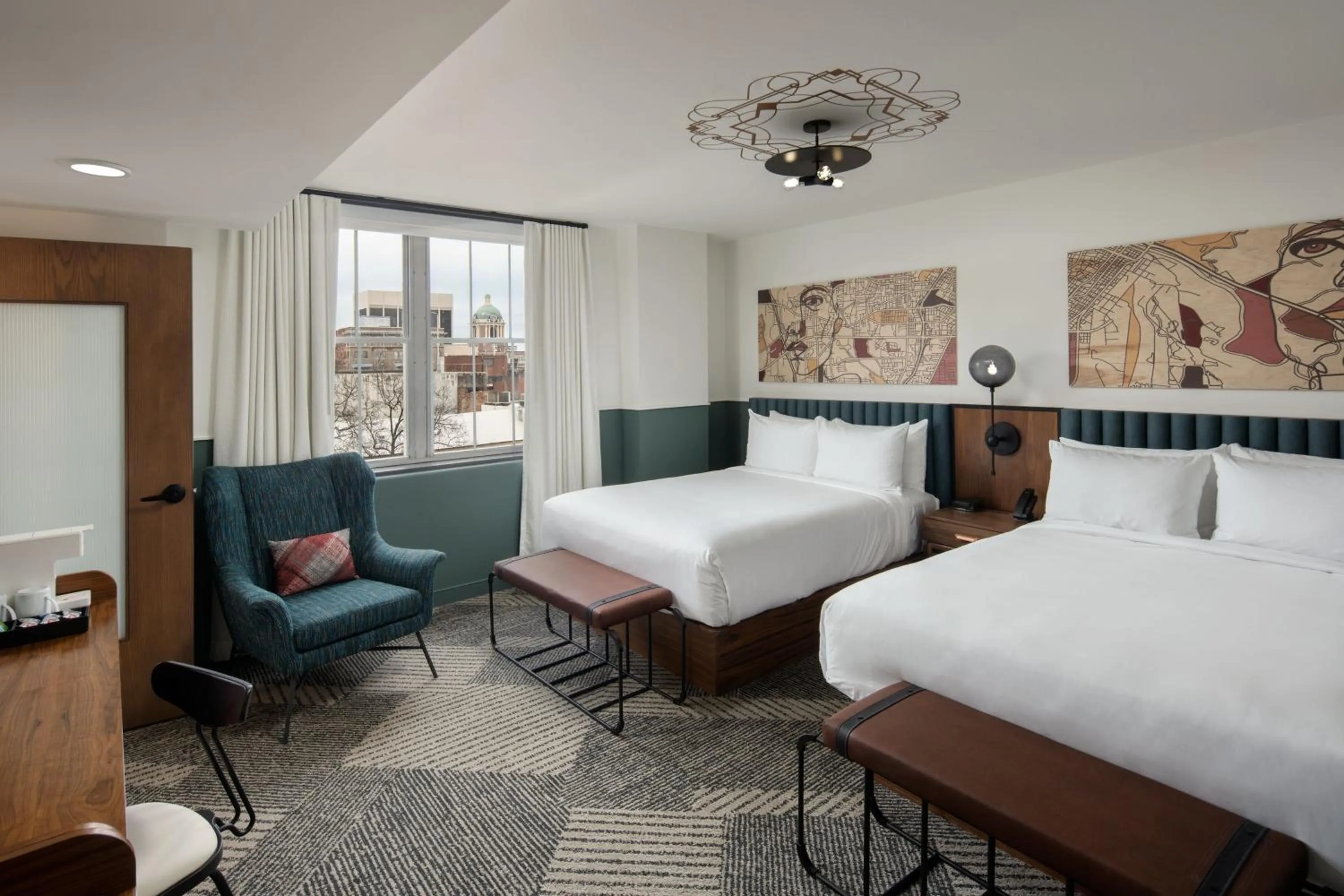 Bedroom, Bed in Hotel Forty Five, Macon, a Tribute Portfolio Hotel