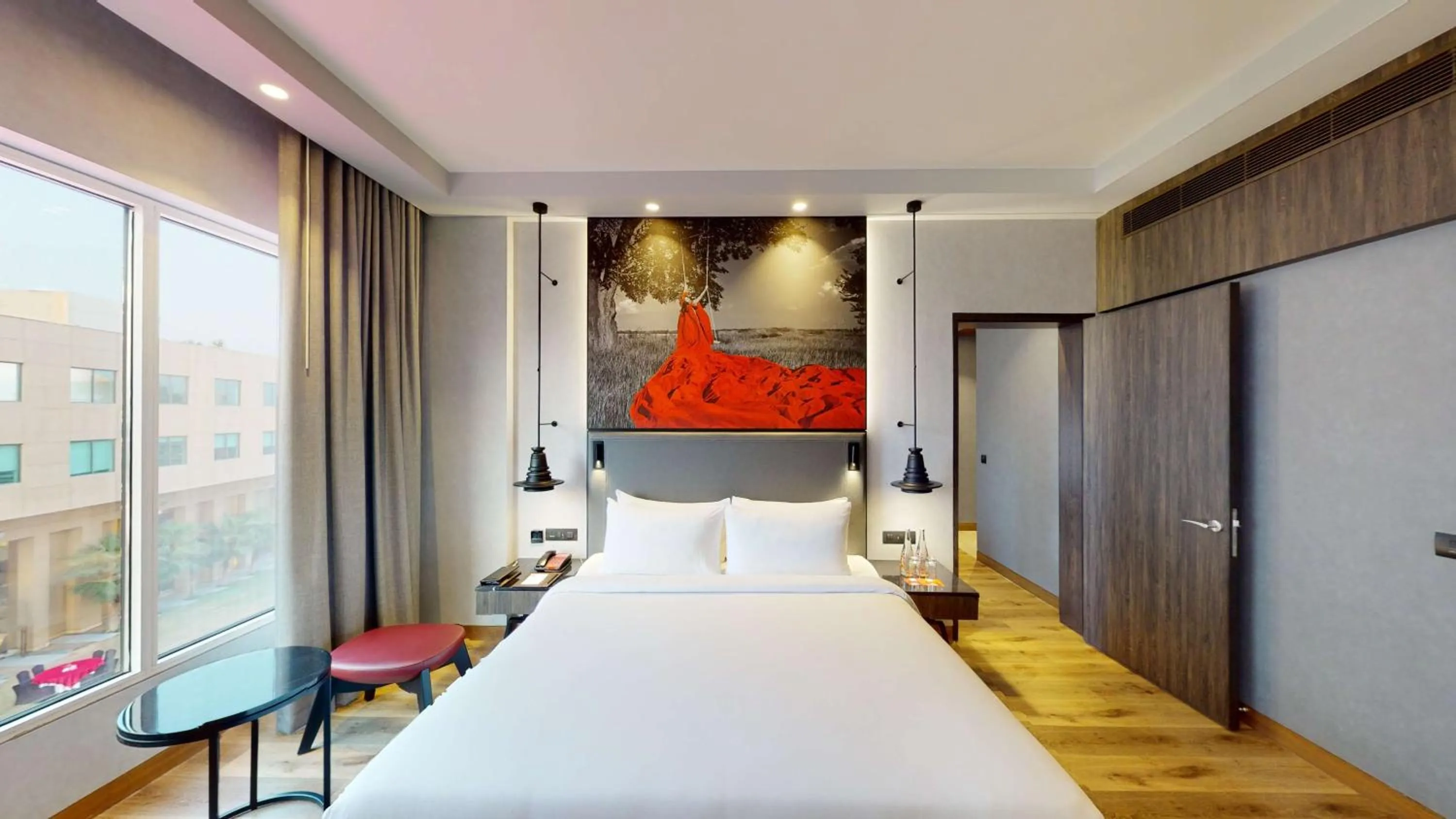 Photo of the whole room, Bed in Radisson RED Chandigarh Mohali
